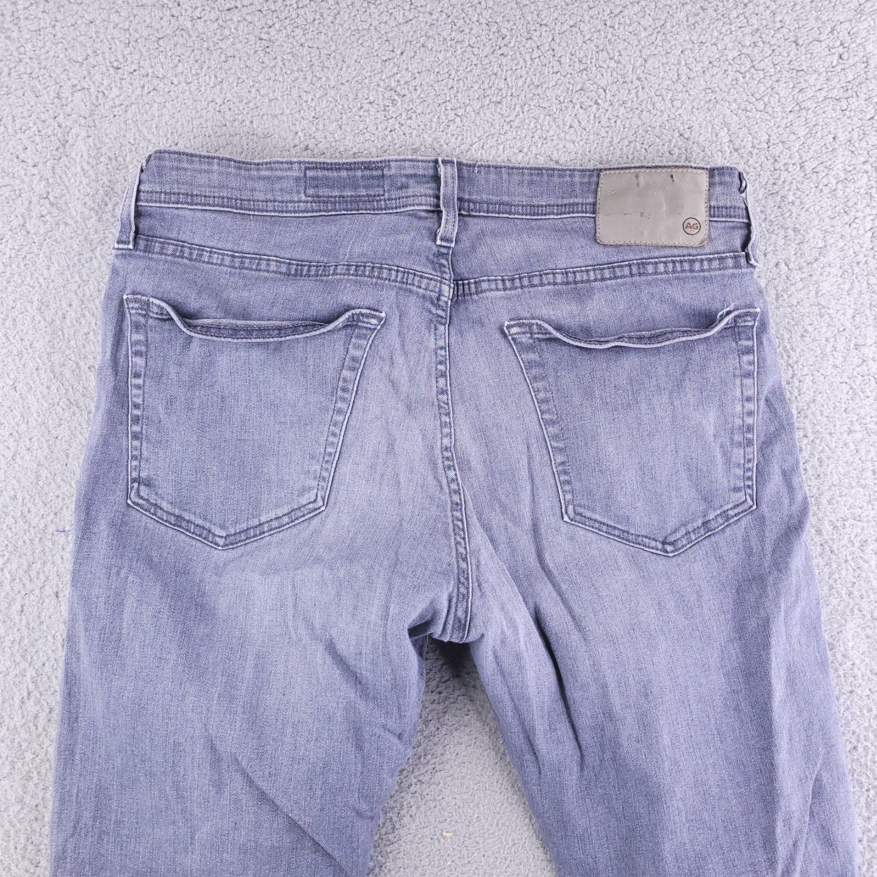 AG Jeans AG Jeans Slim Skinny The Tellis Mens Jeans 34x33 Gray Adriano Goldschmied 90s? Size US 34 / EU 50 - 6 Thumbnail