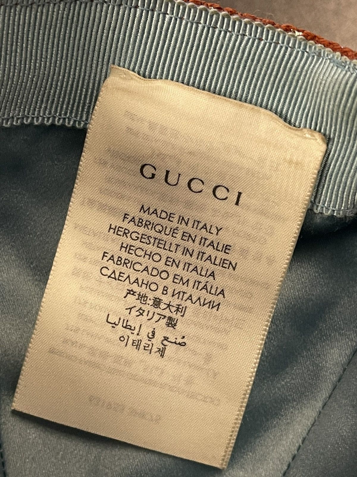 Gucci Gucci GG Monogram Lame Baseball Hat Rust/Silver Very Clean Size ONE SIZE - 8 Thumbnail