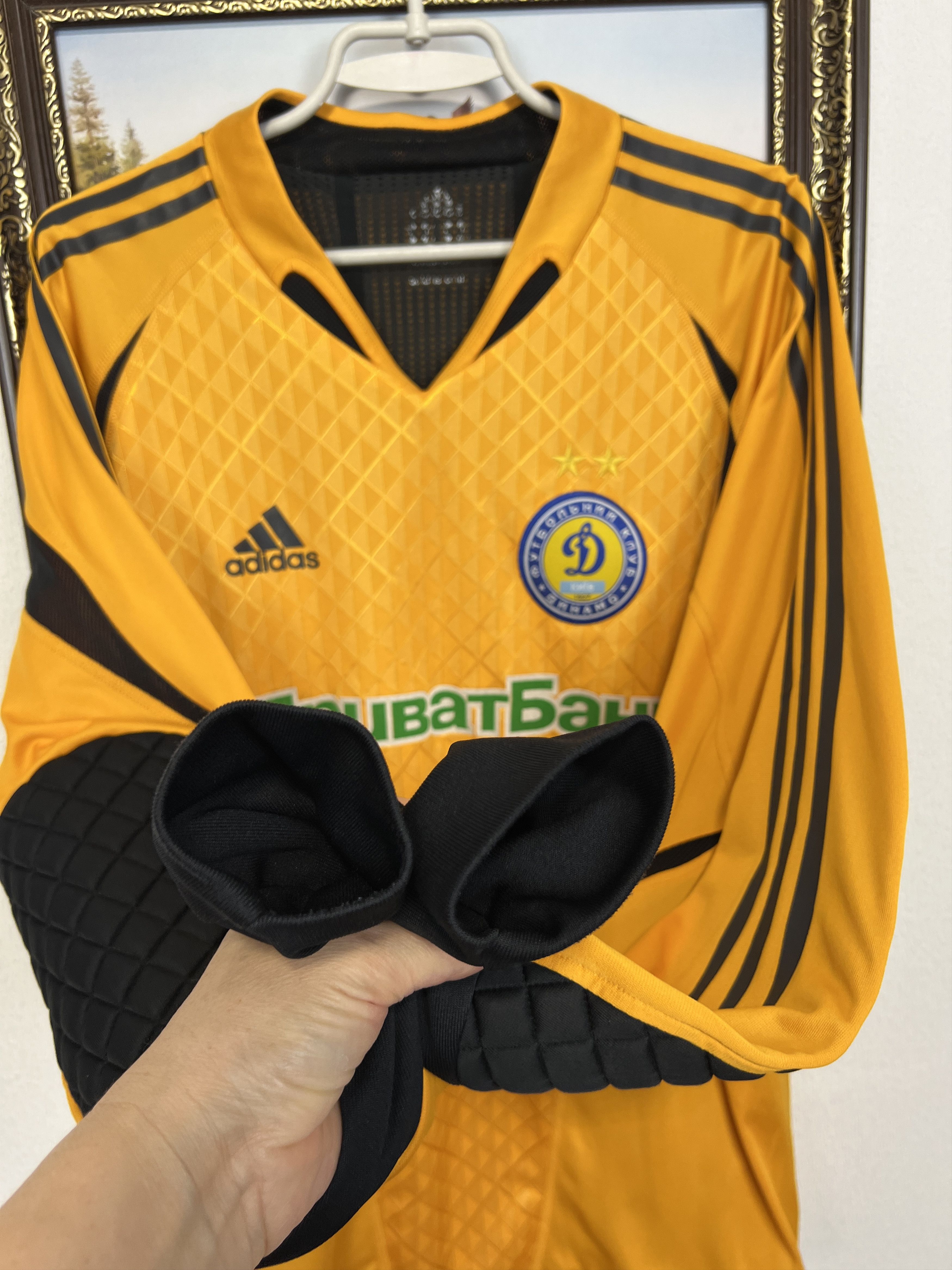 Adidas Dynamo Kiev Goalkeeper football shirt Player Issue Jersey Size US L / EU 52-54 / 3 - 6 Thumbnail