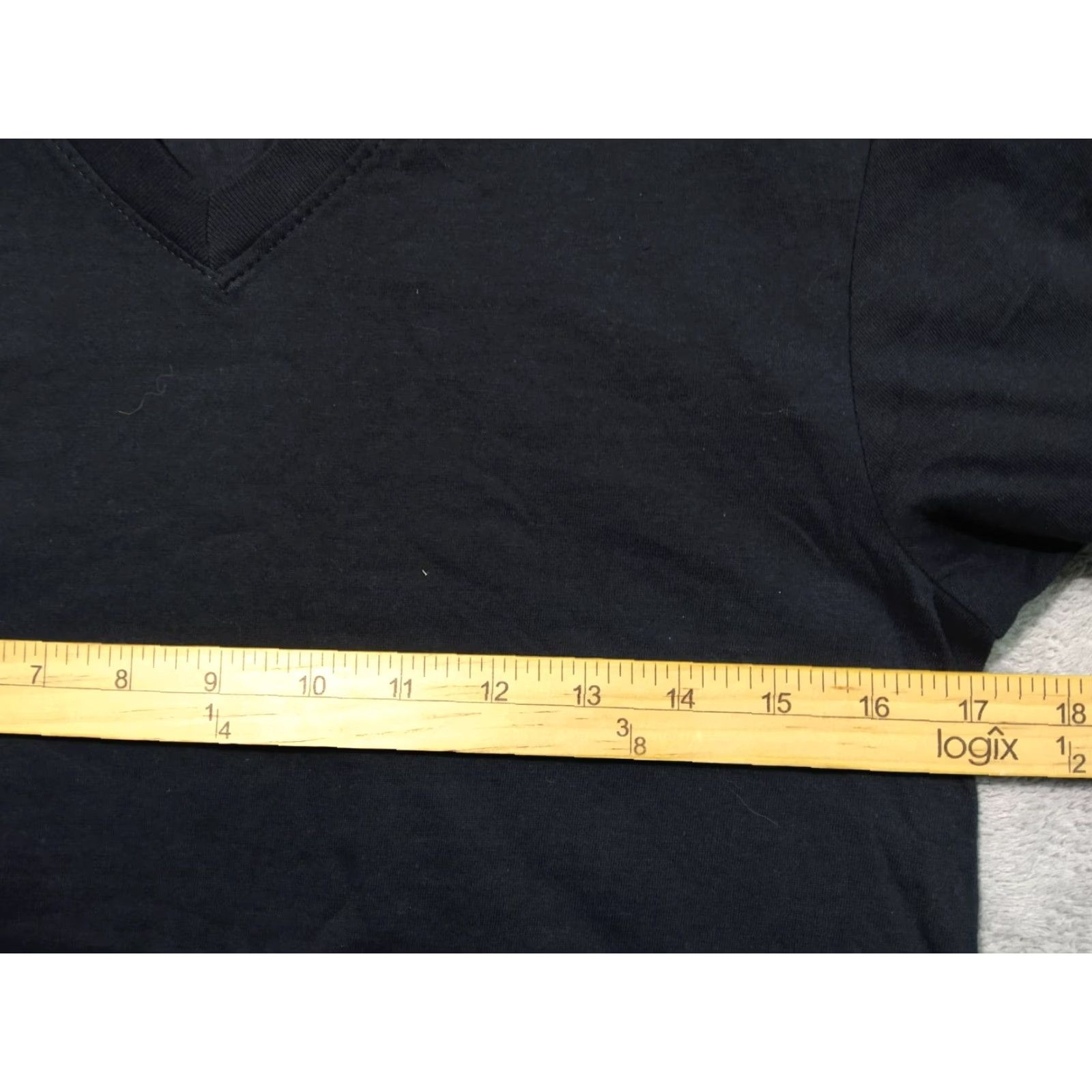 True Religion True Religion Shirt Mens Small Black V Neck Short Sleeve Cotton Casual Basic Shirt Size US S / EU 44-46 / 1 - 4 Thumbnail