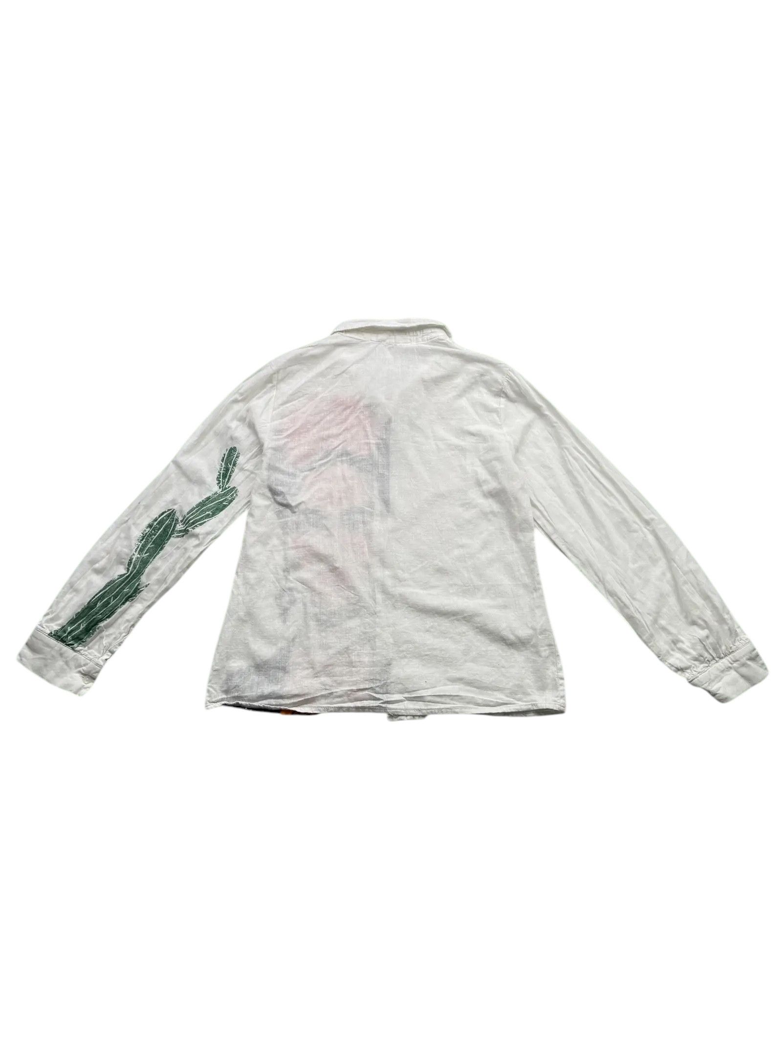 Other Vintage Blouse With Printed M87D15(E80)(V82) Size M / US 6-8 / IT 42-44 - 4 Thumbnail