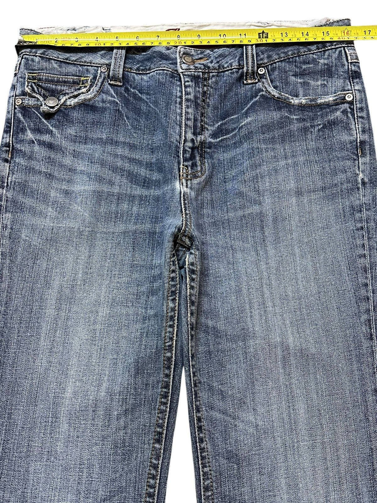 If Six Was Nine Vintage Japanese Brand Blue Wash Style Flare Jeans Size US 32 / EU 48 - 11 Thumbnail