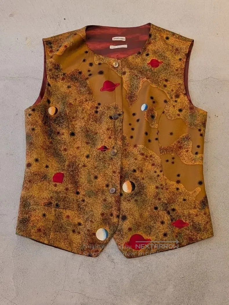 Hermes Hermes Margiela Period Sleeveless Jacket - Brown Silk Vest Size XS / US 0-2 / IT 36-38 - 1 Thumbnail