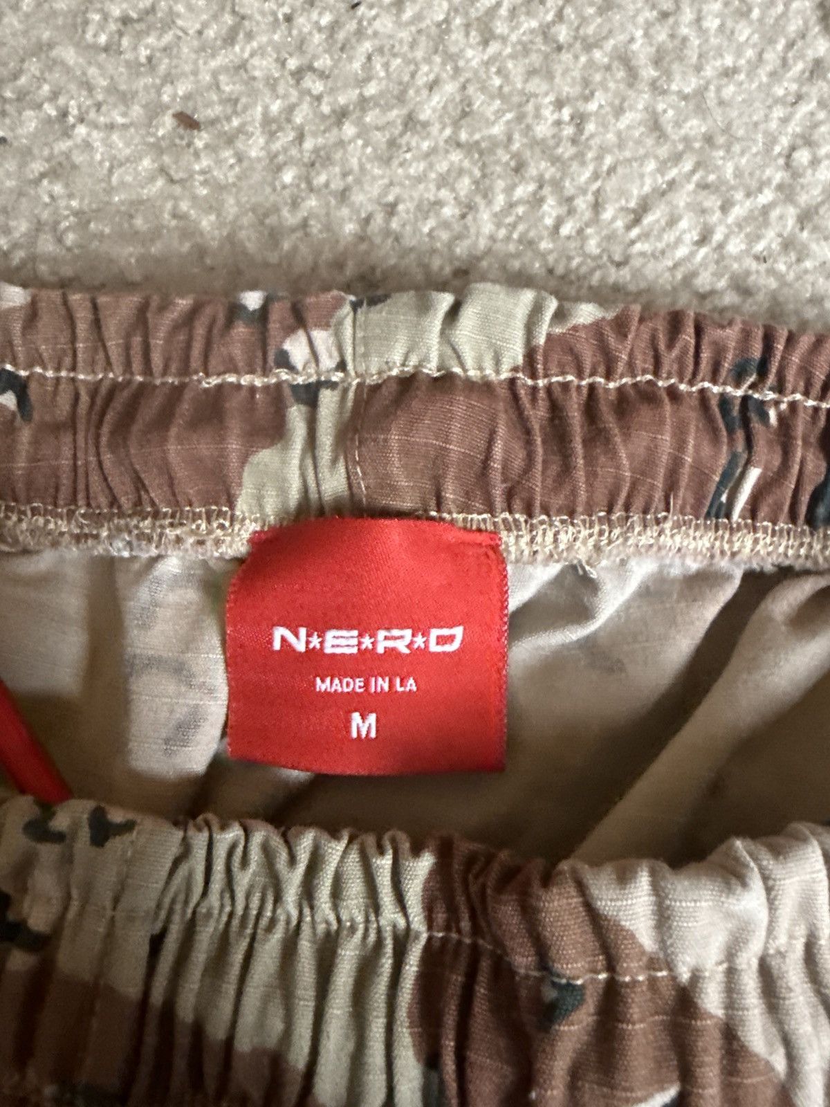 Pharrell Pharrell x N.E.R.D Camo Swim Shorts sz M Size US 32 / EU 48 - 3 Thumbnail