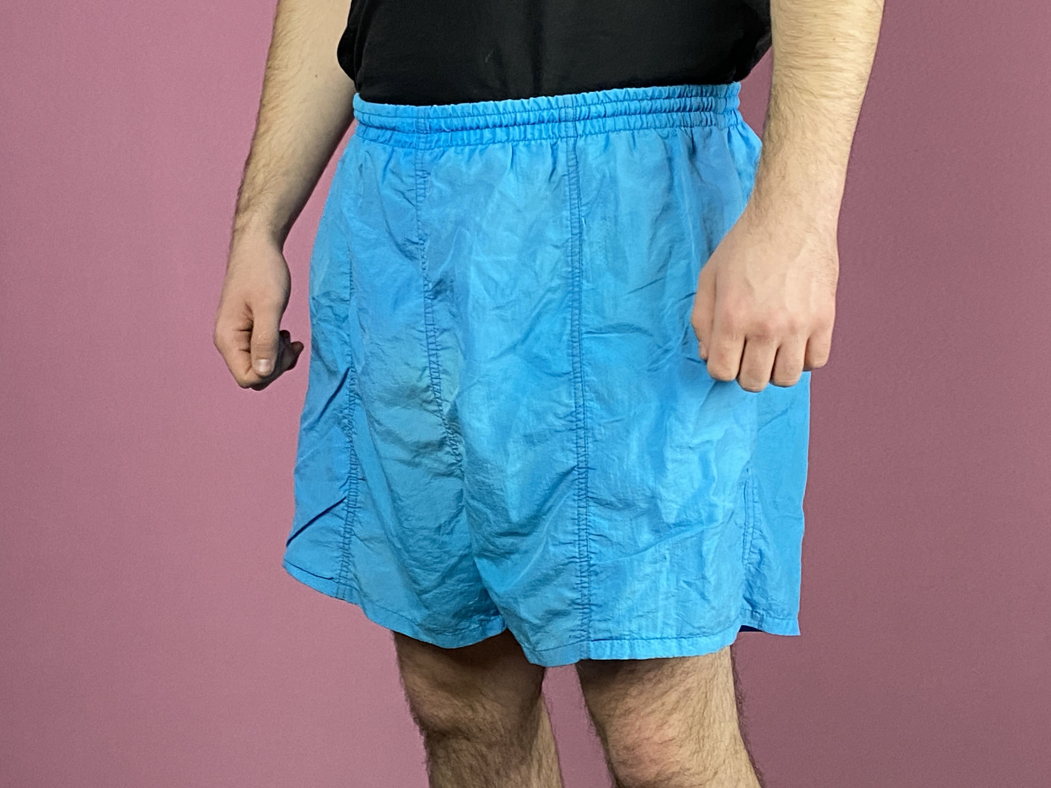 Vintage 90s Vintage Men's Swim Shorts - Size L Beach Shorts Size US 34 / EU 50 - 2 Thumbnail