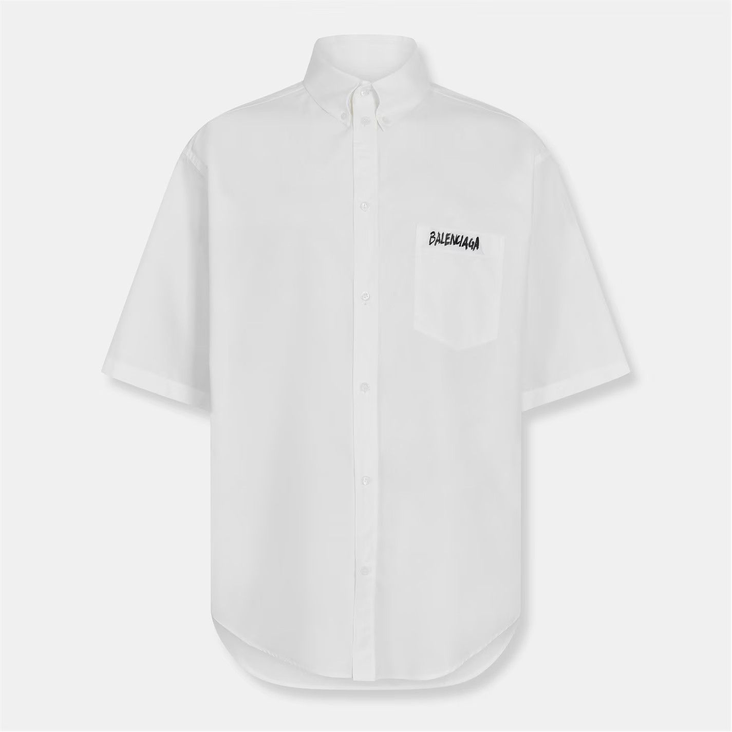 Balenciaga o1g2r1mq0226 Bal Short Sleeve Oversized T-Shirt In White Size US M / EU 48-50 / 2 - 4 Thumbnail