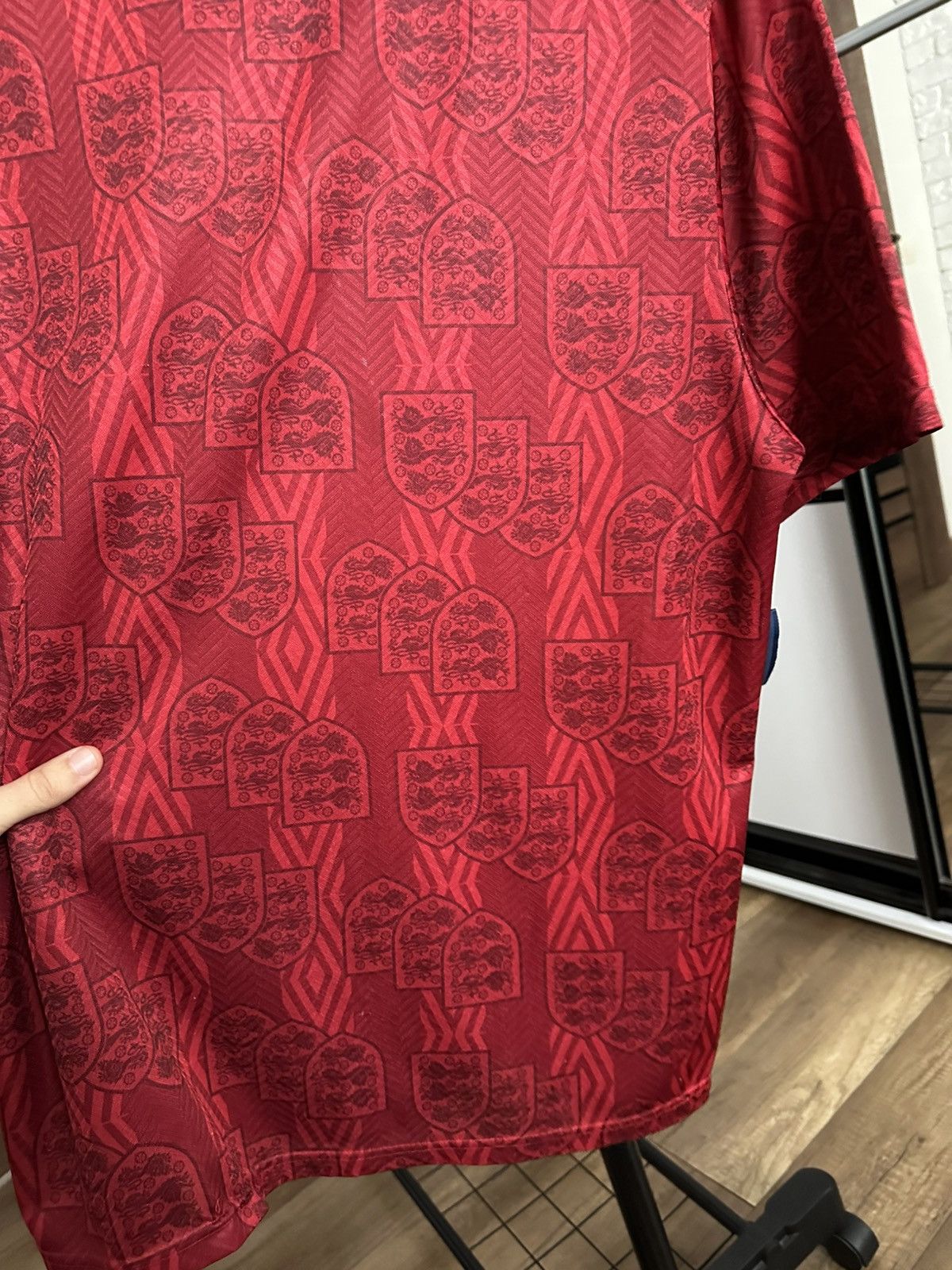 Umbro 1994/1995 Umbro England Vintage Soccer Jersey T-Shirt Size US L / EU 52-54 / 3 - 18 Thumbnail