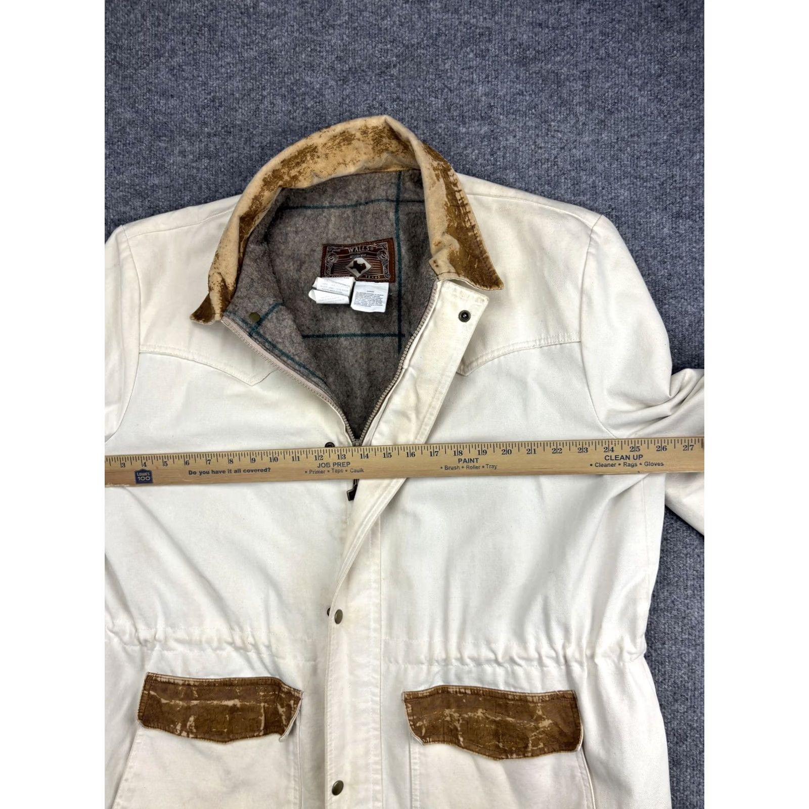 Walls VINTAGE Walls Western Wear Jacket Mens XL White Canvas Lined Parka USA Workwear Size US XL / EU 56 / 4 - 7 Thumbnail