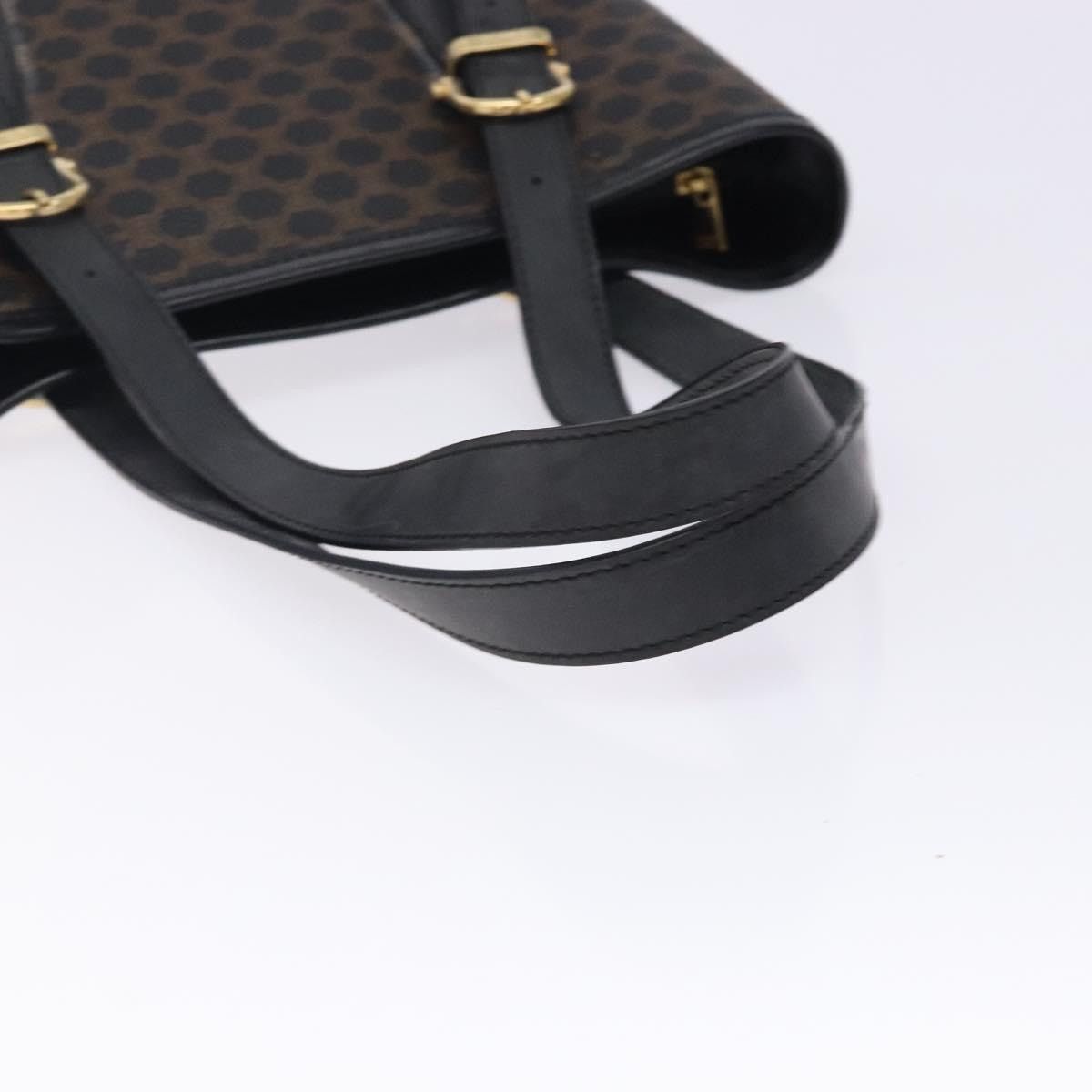 Celine CELINE Macadam Canvas Tote Bag Pvc Leather Black Gold Size ONE SIZE - 7 Thumbnail