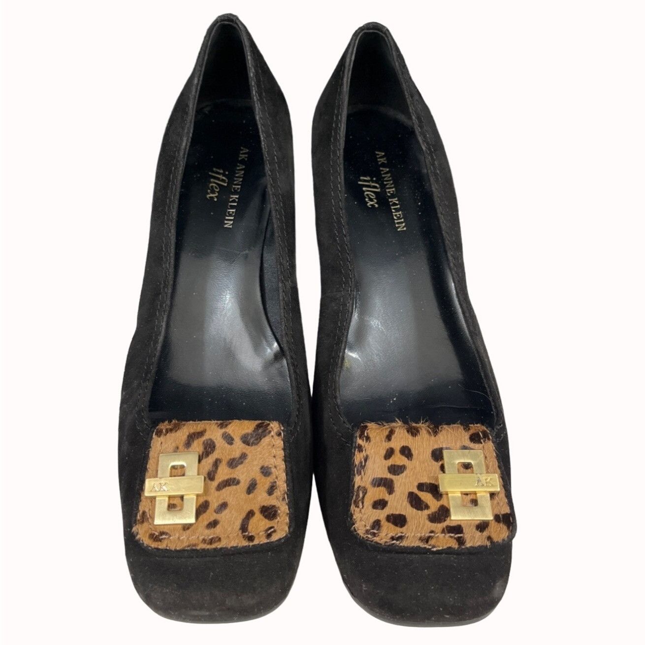 Anne Klein AK Anne Klein iflex Enrika Women's Black Shoes/Heels Sz 7.5M Size US 7.5 / IT 37.5 - 2 Thumbnail