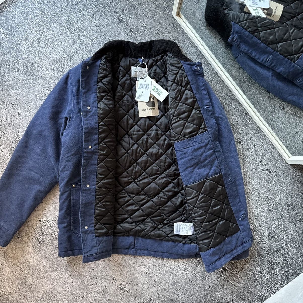 Carhartt Wip Carhartt chore jacket navy size m new workwear hype Size US M / EU 48-50 / 2 - 7 Thumbnail