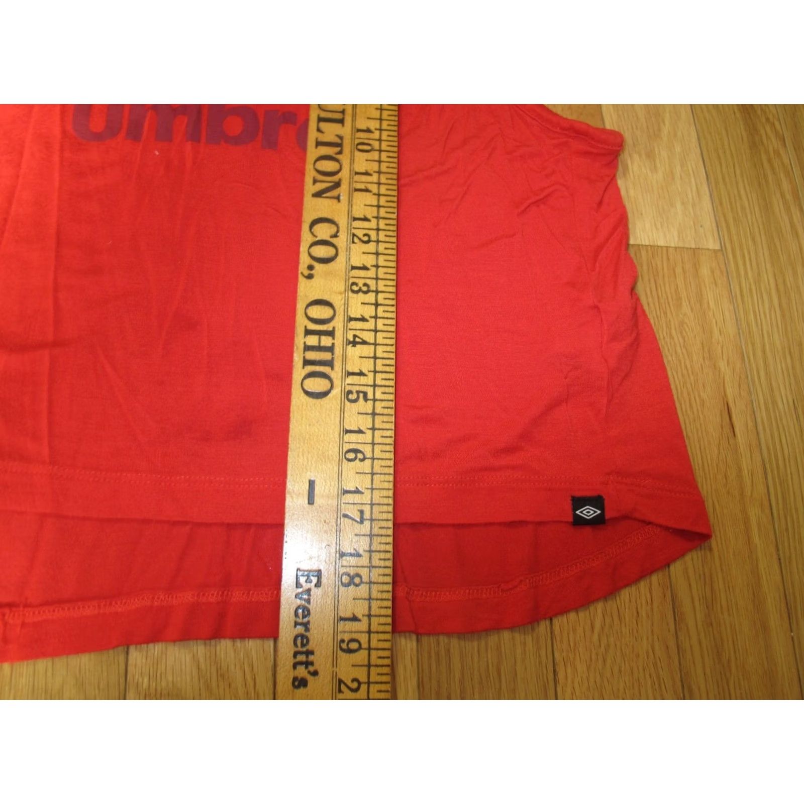 Umbro Umbro Tank Top Womens PS Red Rayon Logo Print Sleeveless Round Neck Shirts Onesie? Size S / US 4 / IT 40 - 3 Thumbnail