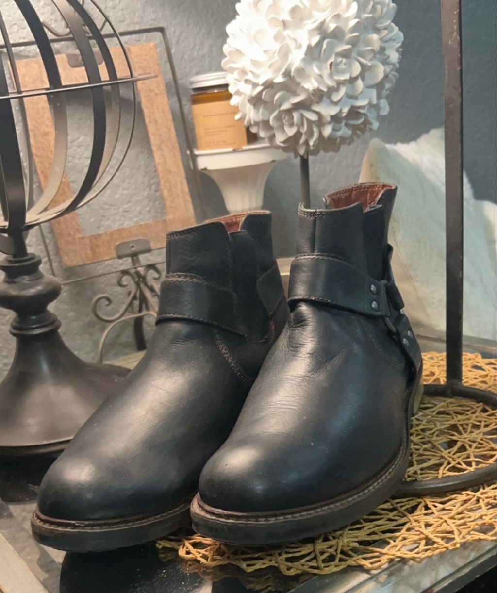 Johnston & Murphy Men's Johnston & Murphy Black Leather Boots Size 10 Size US 10 / EU 43 - 7 Thumbnail