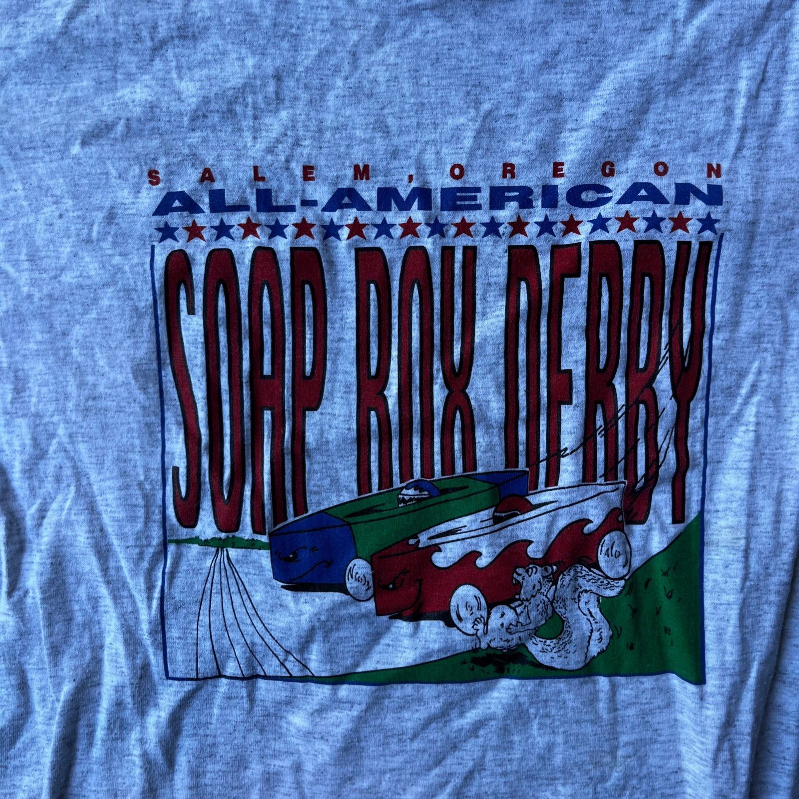 Vintage VINTAGE ALL-AMERICAN SOAP BOX DERBY SHIRT RACING LARGE 90S Size US L / EU 52-54 / 3 - 2 Thumbnail