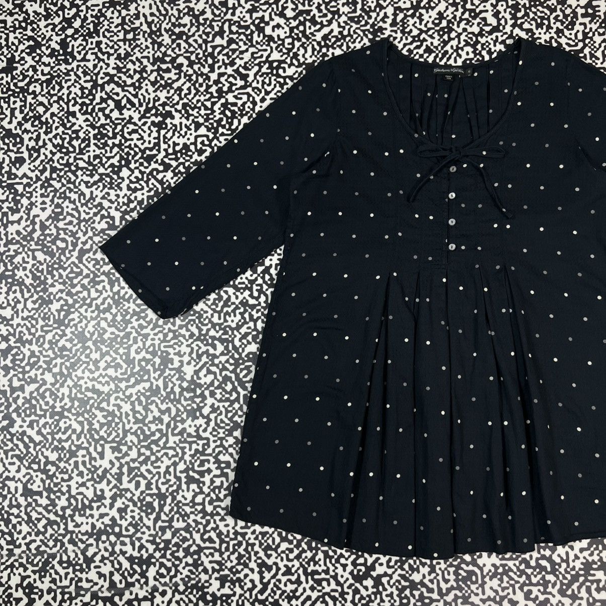 Gudrun Sjoden Vintage Y2K Gundrun Sjoden Polka Dot Retro Flared Mini Dress Size S / US 4 / IT 40 - 5 Thumbnail