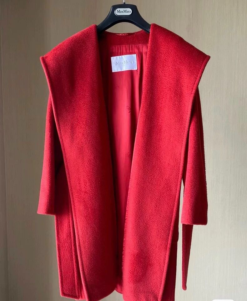 Max Mara Max Mara Classic red bathrobe coat Size M / US 6-8 / IT 42-44 - 3 Thumbnail