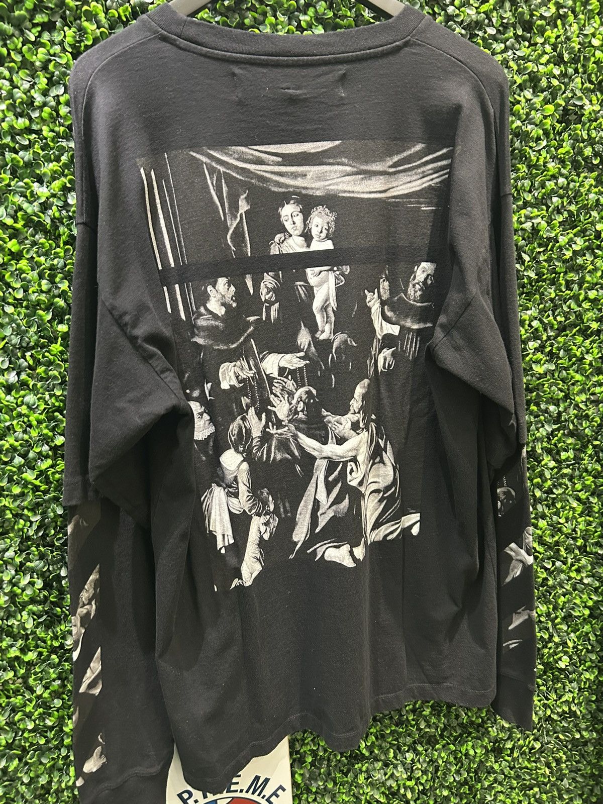 Off-White Off-White Caravaggio Square Double Sleeve Tee Size US XL / EU 56 / 4 - 4 Thumbnail