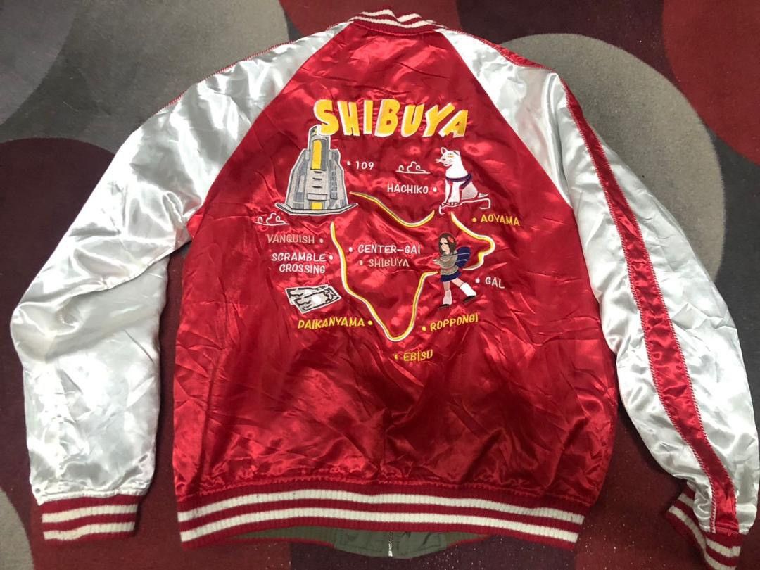 Japanese Brand × Vanquish × Vintage SUKAJAN VANQUISH SHIBUYA MA-1 SOUVENIR JACKET Size US L / EU 52-54 / 3 - 2 Thumbnail