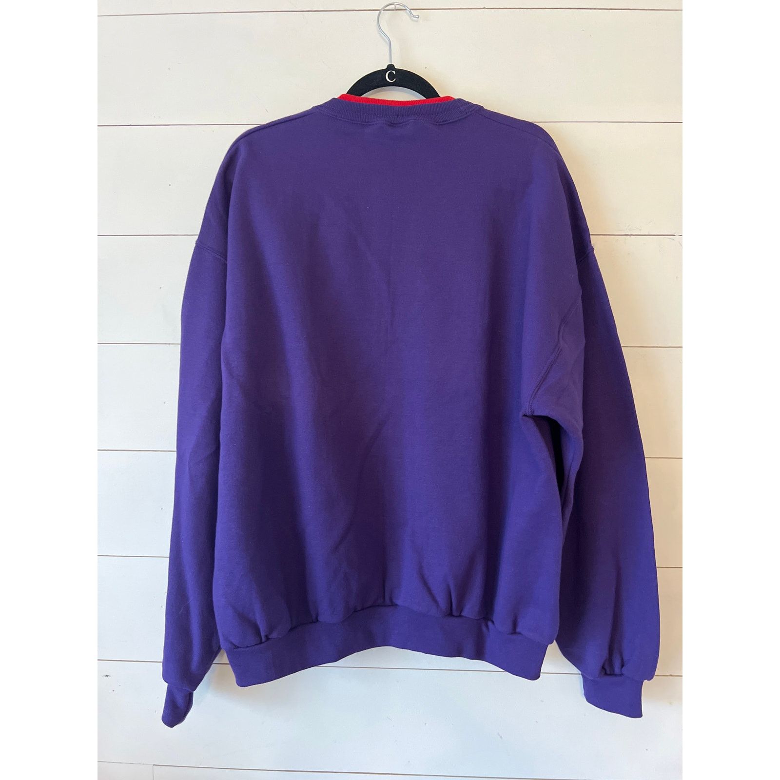 Other Top Stitch Vintage Red Hat Purple Crewneck Sweatshirt XL Size XL / US 12-14 / IT 48-50 - 4 Thumbnail