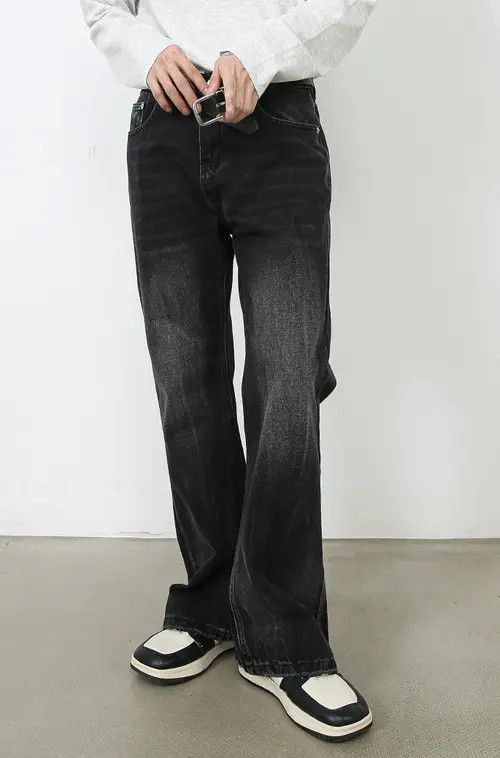 Japanese Brand × Jean Loose straight men's retro casual flared jeans Size US 32 / EU 48 - 2 Thumbnail