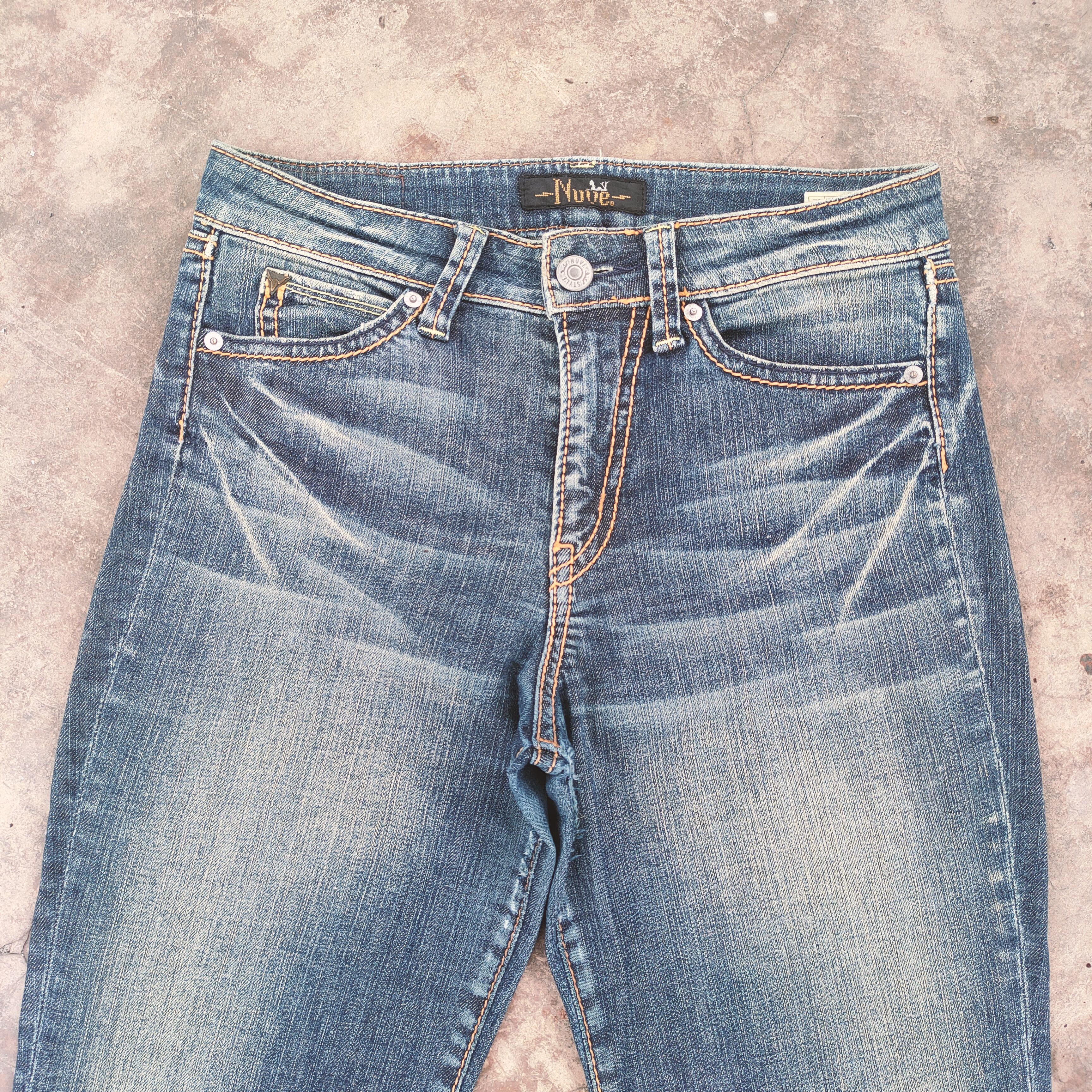 Japanese Brand NUVE FLARE FADED JEANS DENIM PANTS Size US 30 / EU 46 - 3 Thumbnail