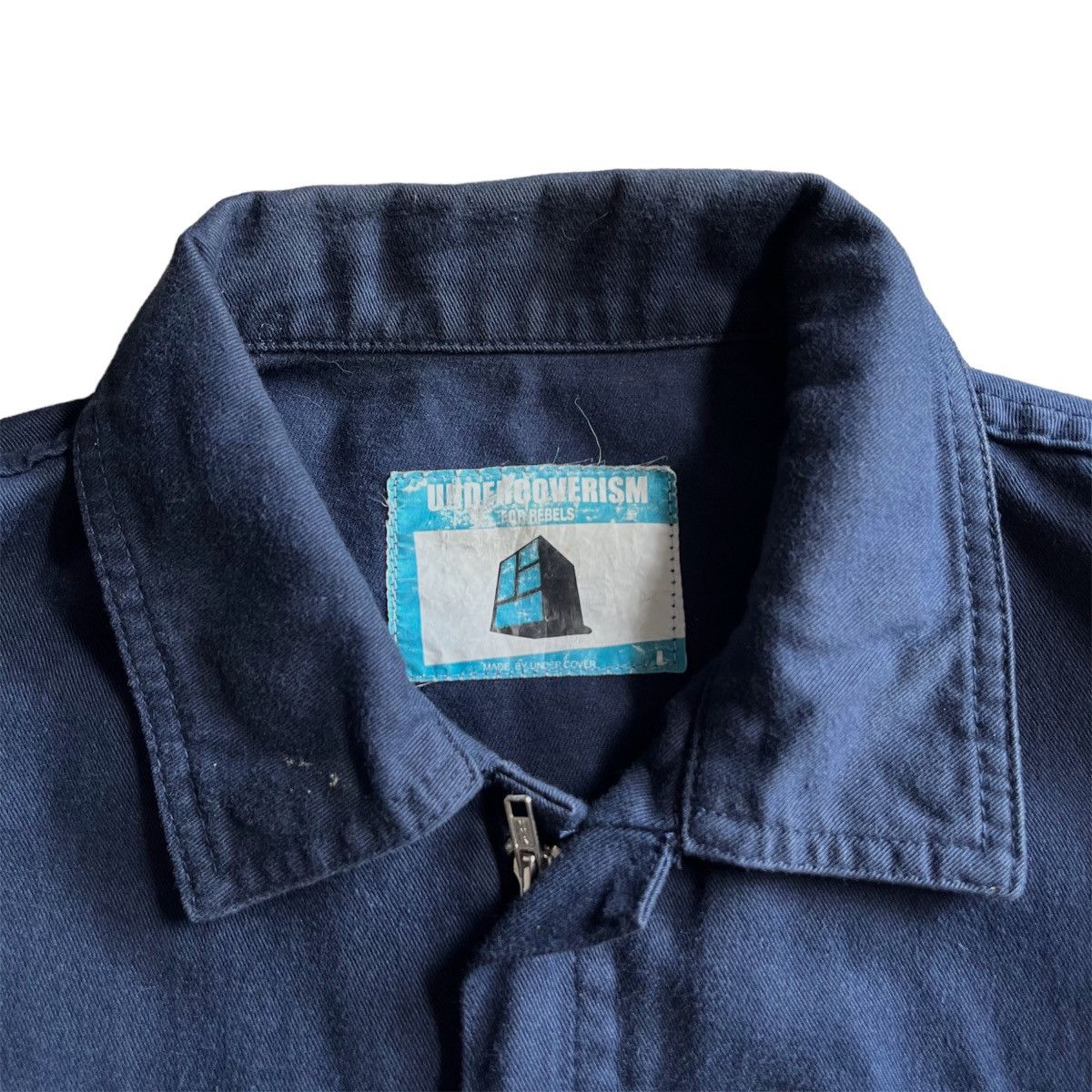 Japanese Brand × Jun Takahashi × Undercover SS02 Haze Undercover Laboratories Navy Work Jacket Size US L / EU 52-54 / 3 - 5 Thumbnail