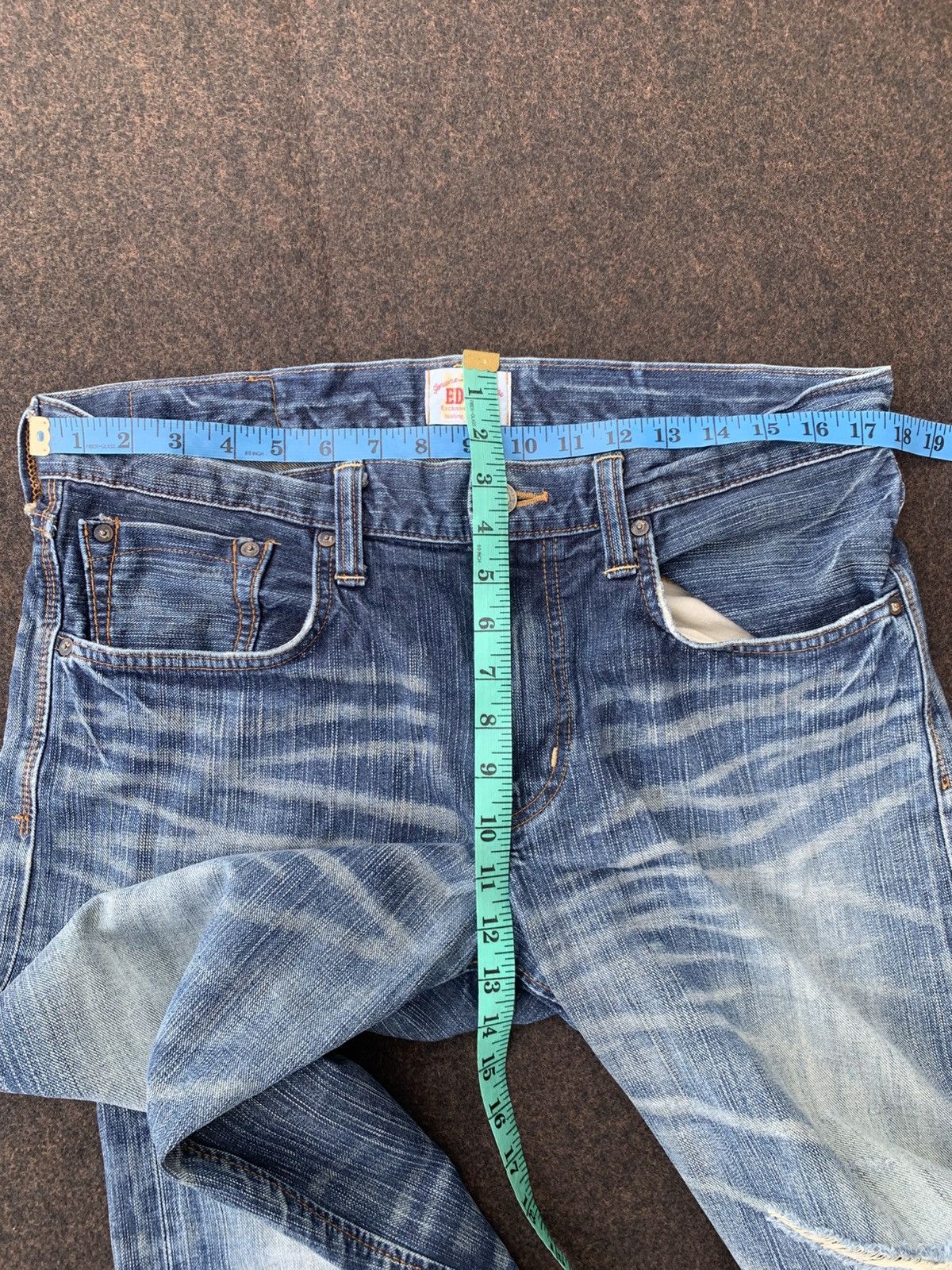 Edwin DISTRESSED EDWIN XV VINTAGE NICE FADE. Size US 35 - 7 Thumbnail