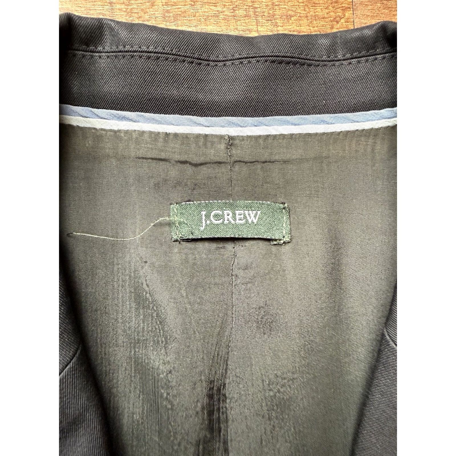 J.Crew J. Crew Pant Suit Womens City Fit Wool Blazer Wide Leg Office Lined Black 6 Suit Set Womens Size 28" / US 6 / IT 42 - 6 Thumbnail