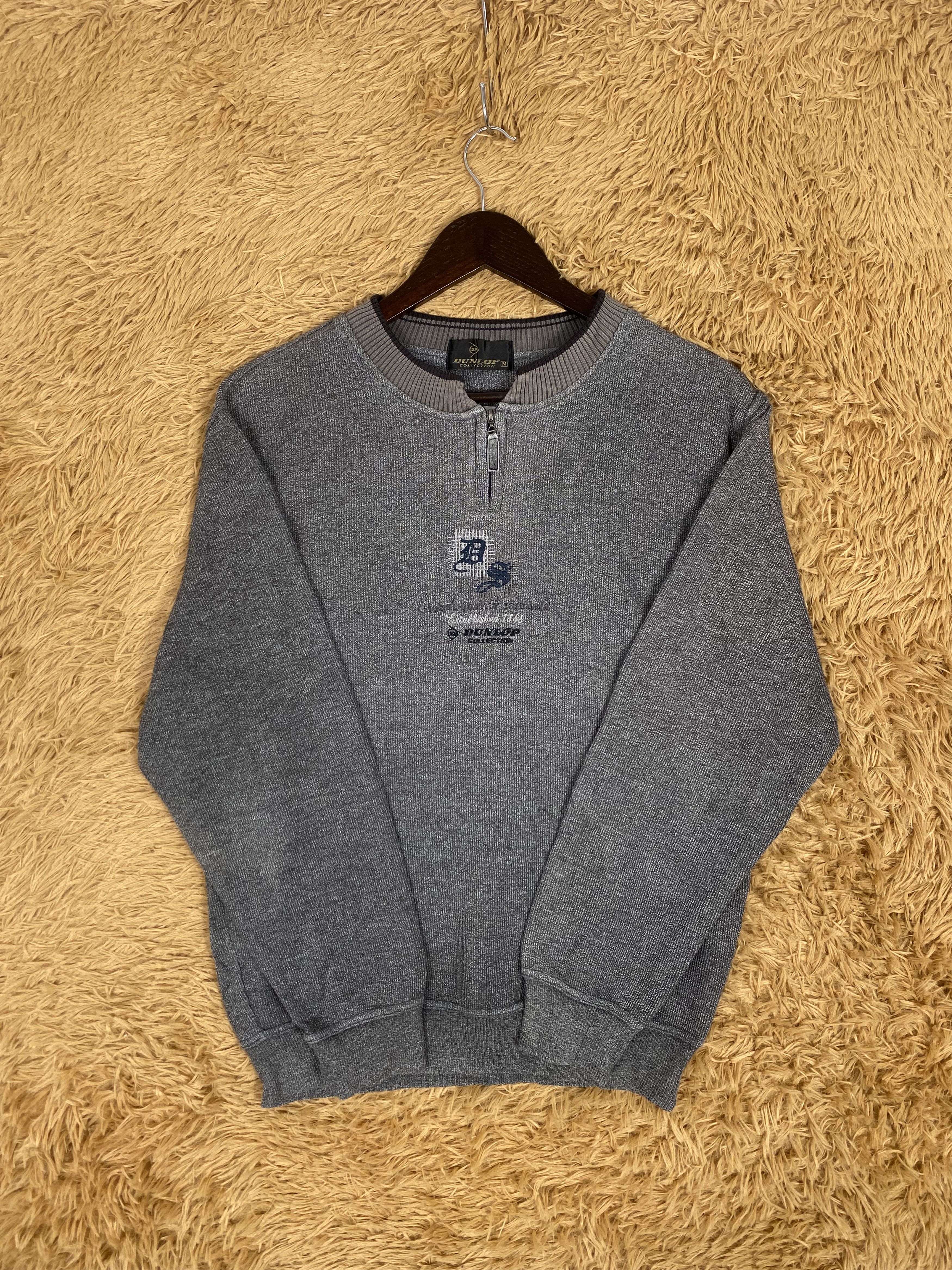 Dunlop Vintage Dunlop Half Zipper Sweatshirts PS0025 Size US S / EU 44-46 / 1 - 4 Thumbnail
