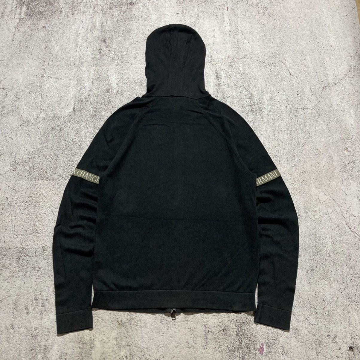 Armani Exchange Armani Exchange Logo Slevee Taped Ziphoodie Black Luxury Size US L / EU 52-54 / 3 - 11 Thumbnail