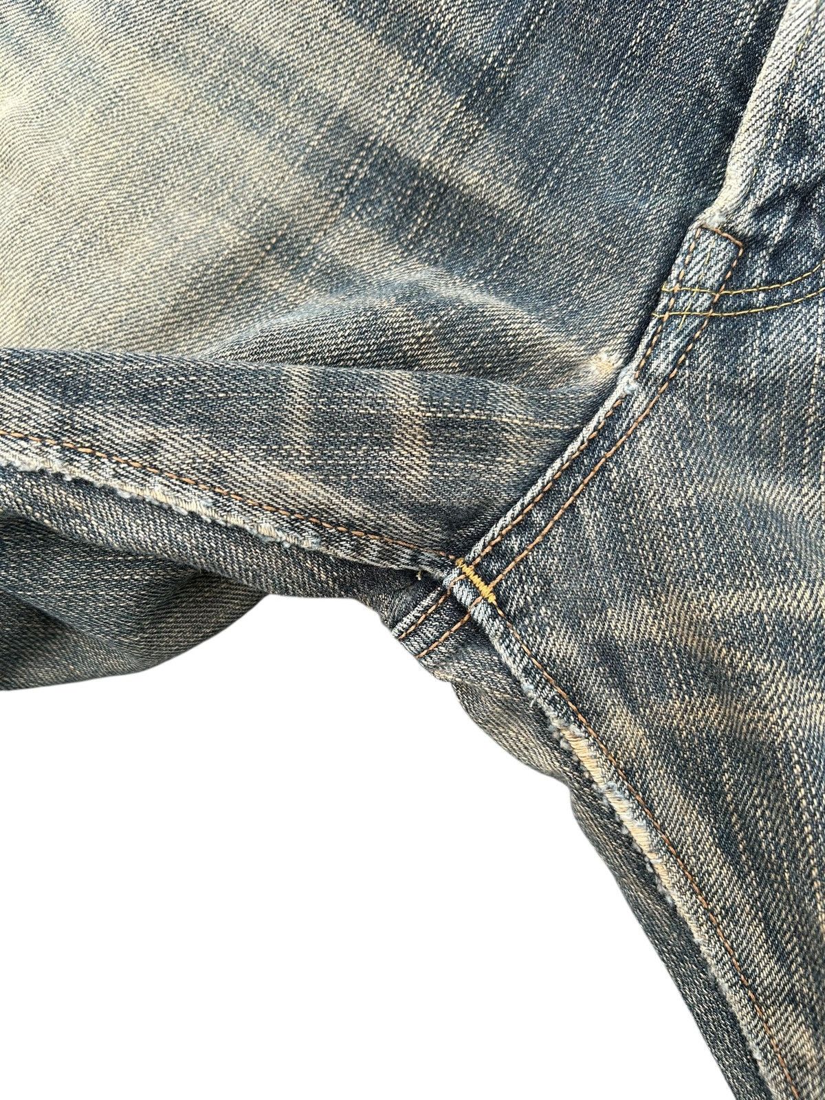 Japanese Brand × Kapital × Vintage Vintage Edwin Selvedge Distressed Denim Jeans Size US 32 / EU 48 - 15 Thumbnail