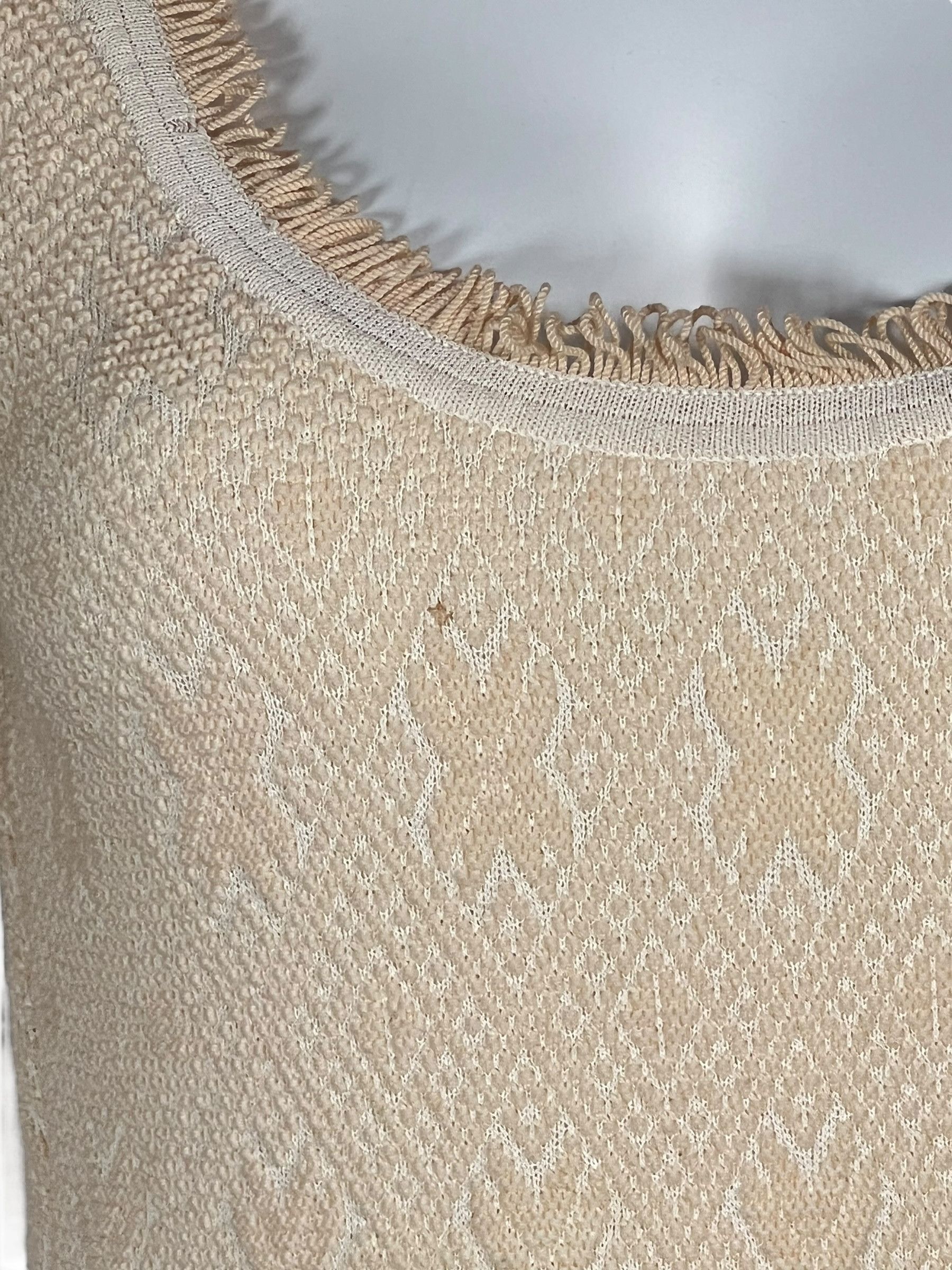 Dior Christian Dior 1999 Beige Textured Knit Dress Size S / US 4 / IT 40 - 4 Thumbnail