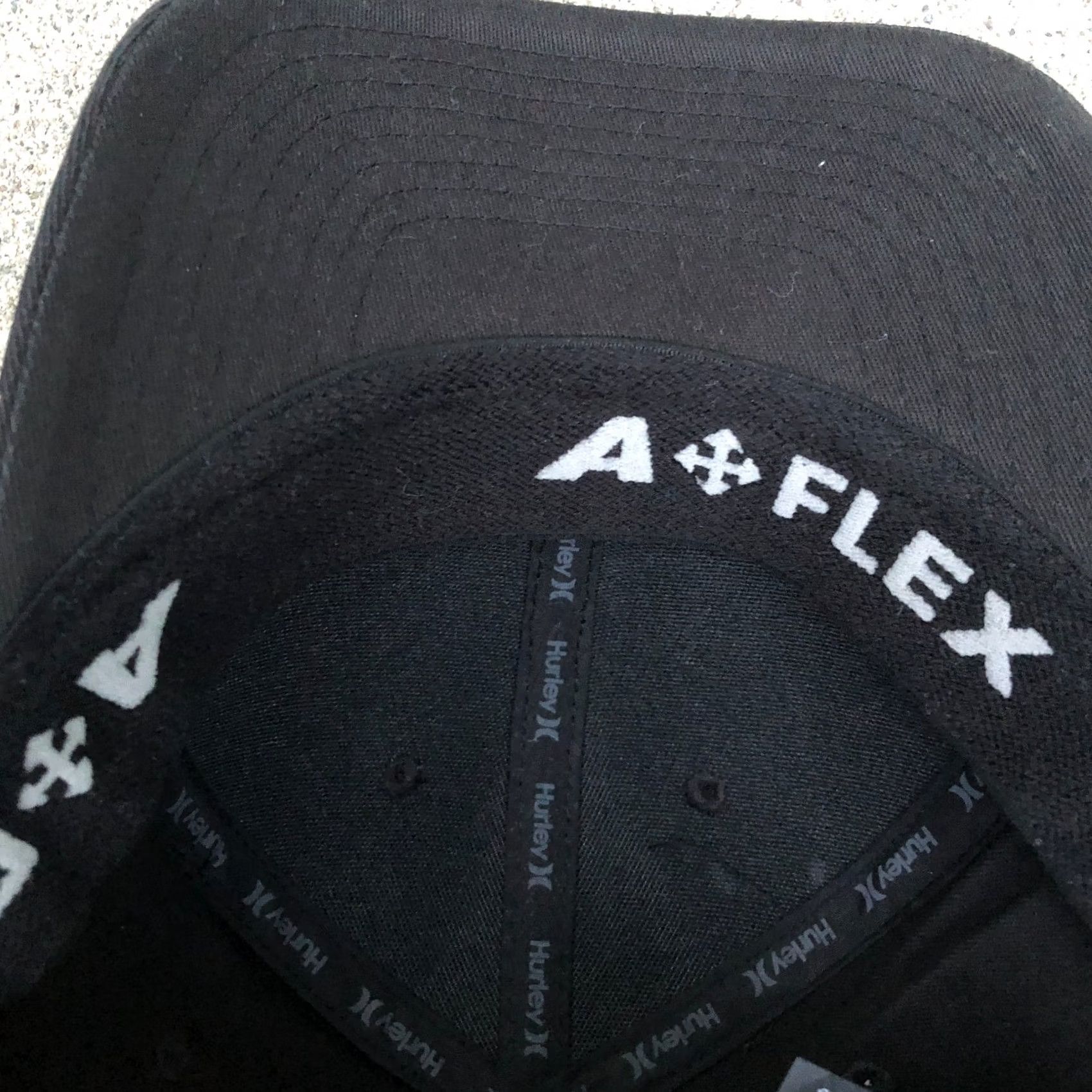Hurley HURLEY A Flex Fitted Hat Men's M/L Black Baseball Cap Size ONE SIZE - 5 Thumbnail