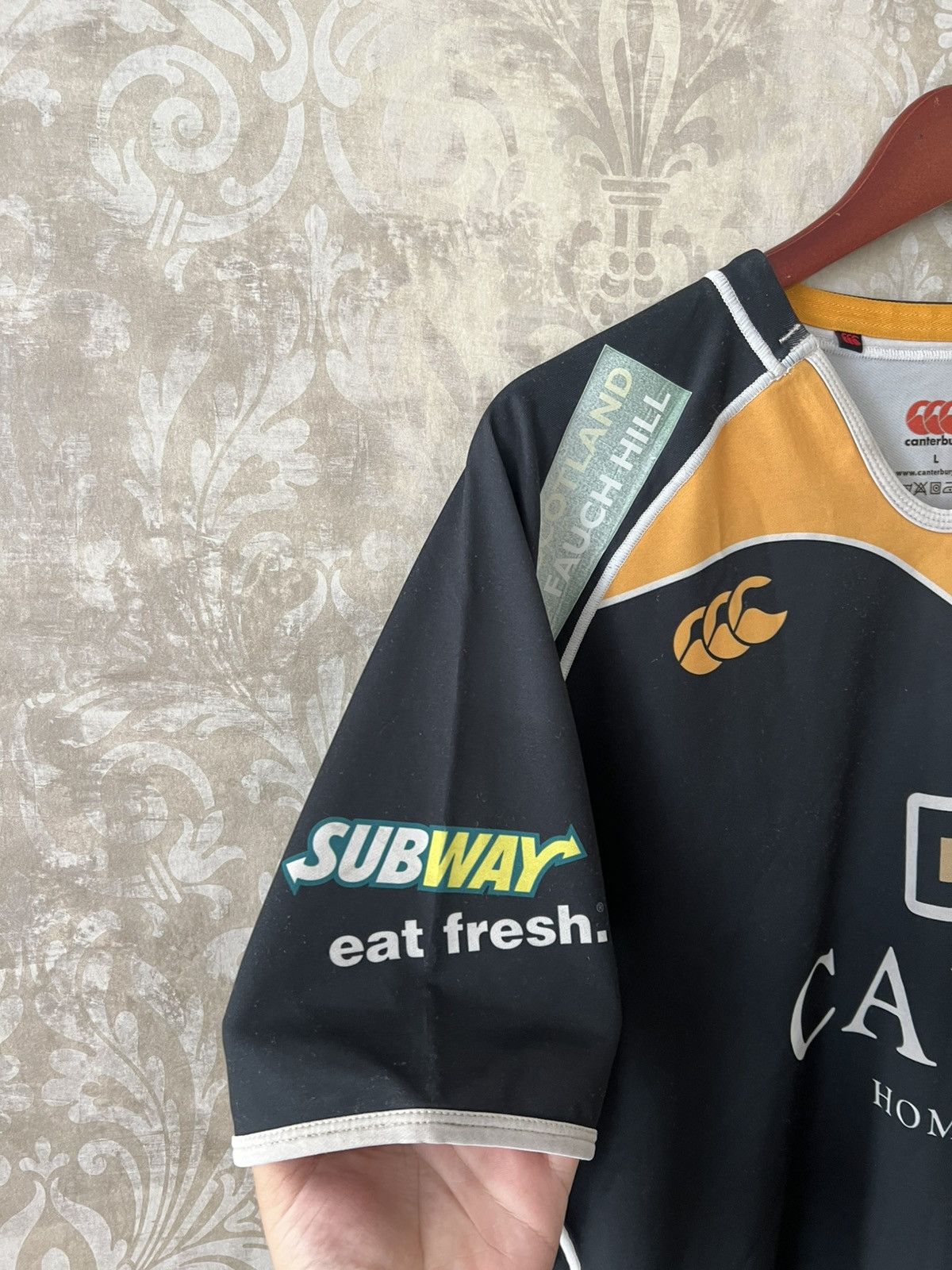 Canterbury of New Zealand Vintage Canterbury Currie RFC Rugby Jersey #20 Subway Shirt Size US L / EU 52-54 / 3 - 5 Thumbnail
