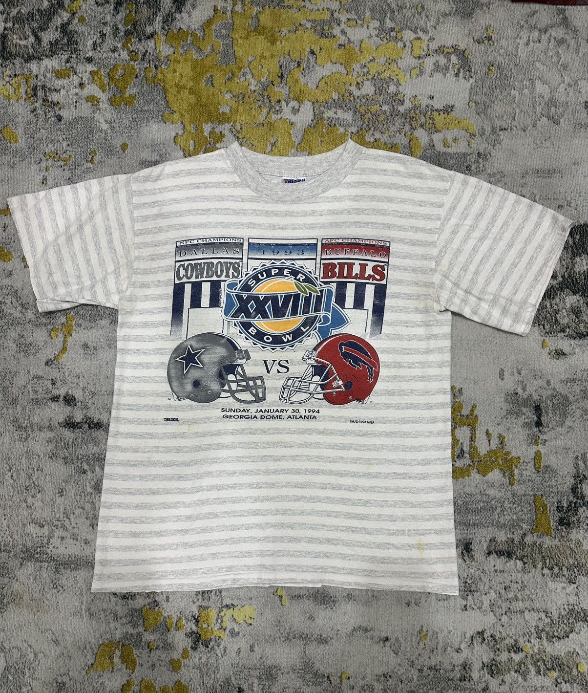 Vintage 1993 Super Bowl Dallas Cowboys vs Buffalo Bills T-Shirt (L) Size US L / EU 52-54 / 3 - 1 Thumbnail
