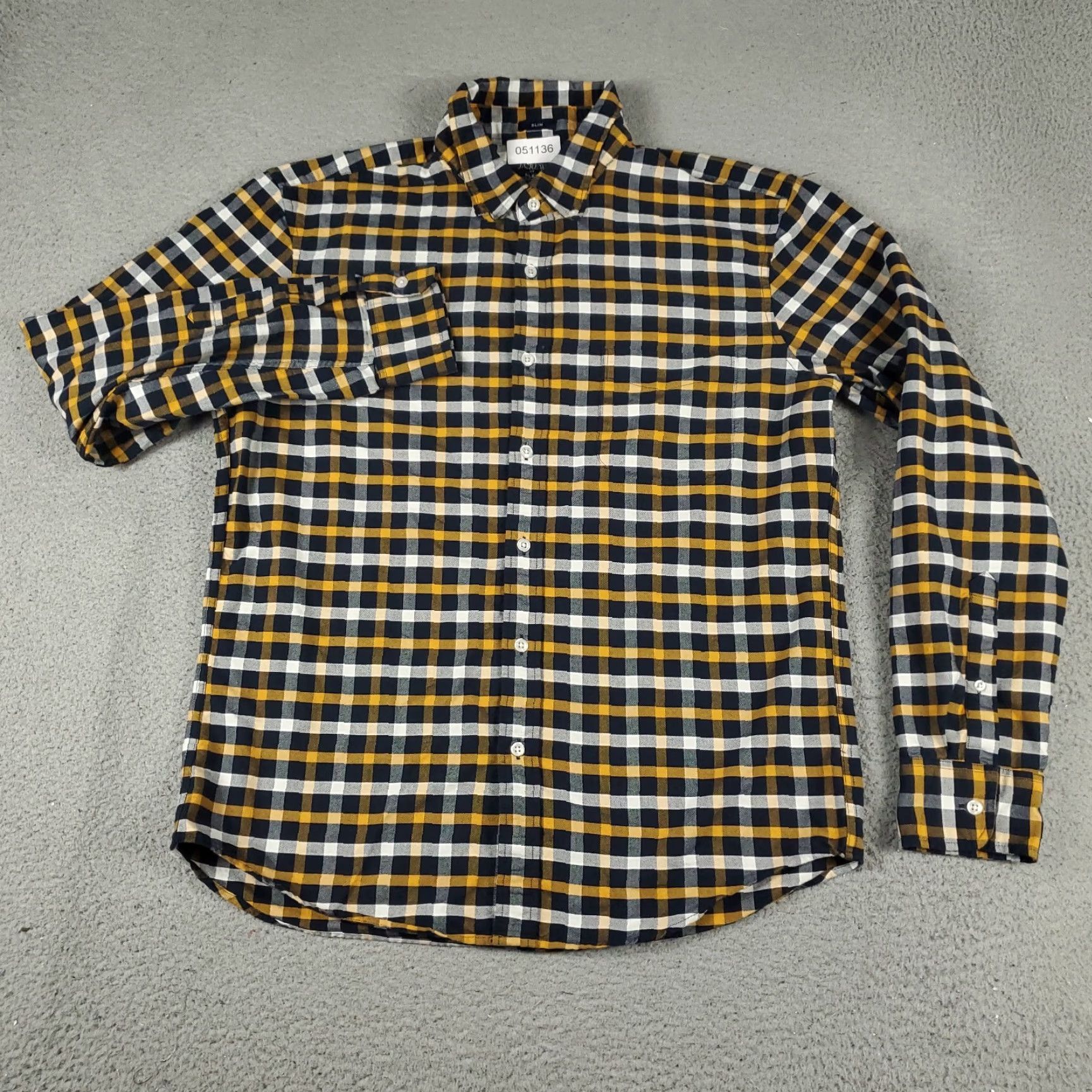 J.Crew J.CREW Shirt Mens L Blue Plaid Button-Up Long Sleeve Oxford Size US L / EU 52-54 / 3 - 2 Thumbnail