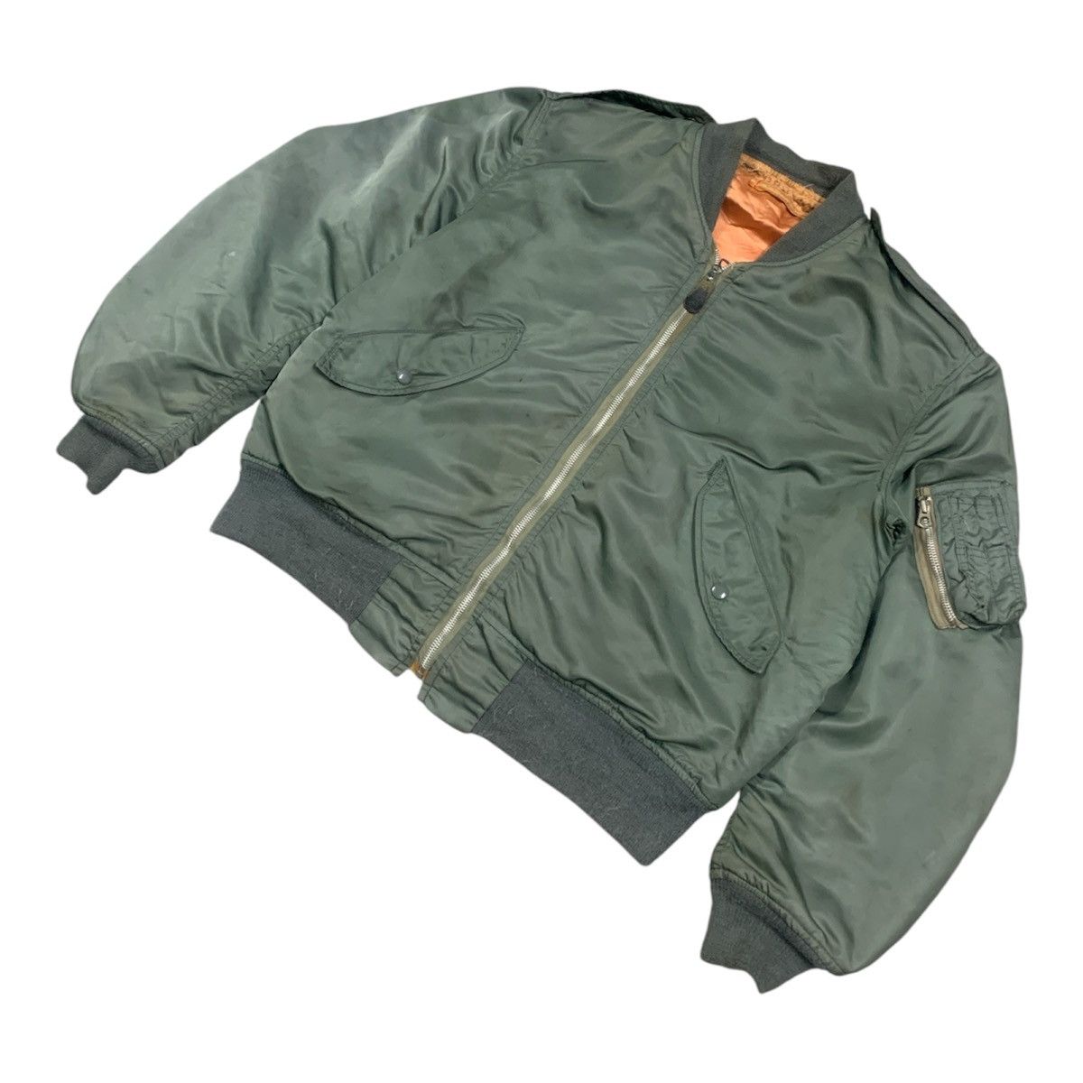 Alpha Industries Vtg 70's Alpha Industries L-2B Flyer Bomber Jacket Size US L / EU 52-54 / 3 - 4 Thumbnail