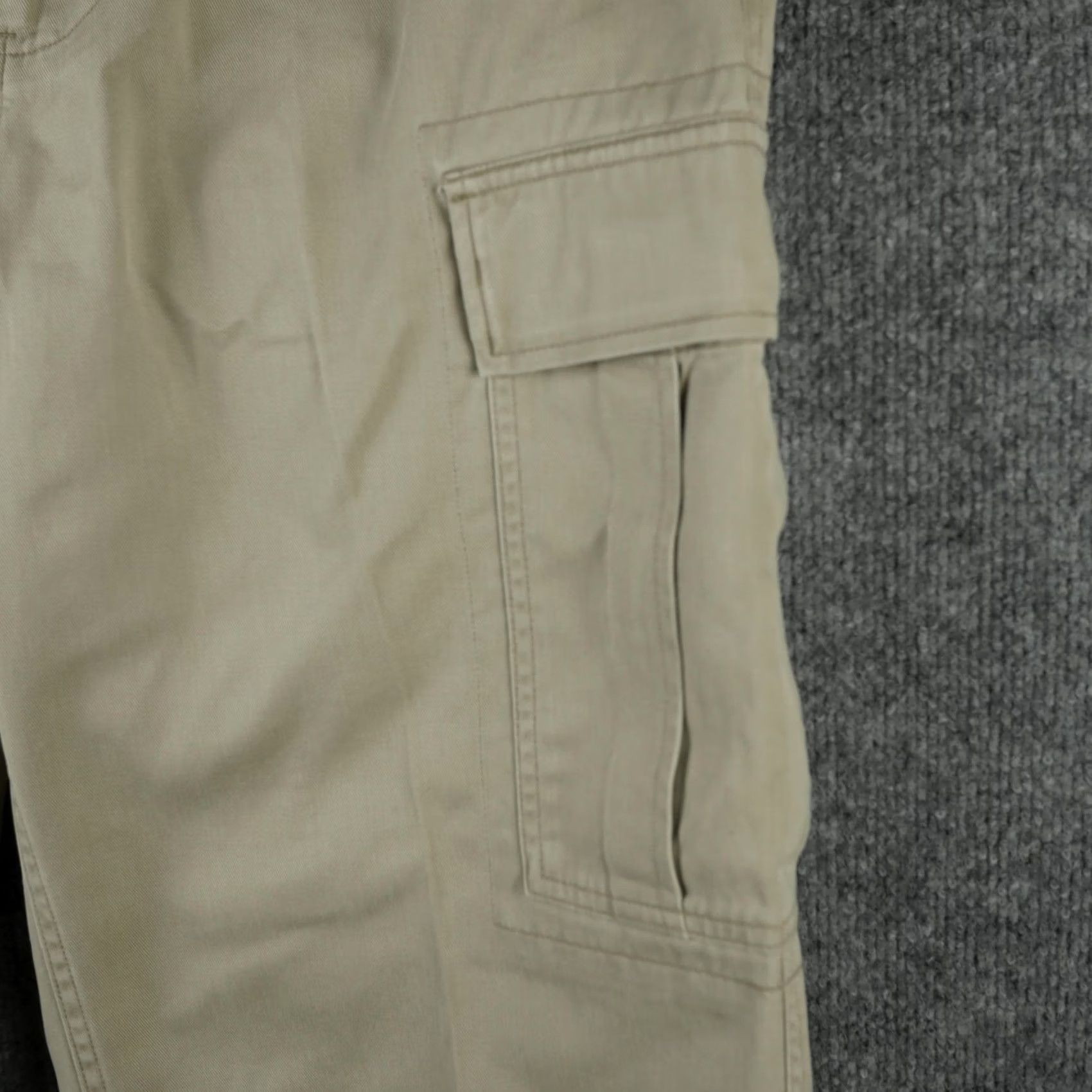 Polo Ralph Lauren VINTAGE Polo Ralph Lauren Pants Mens 34x31 Beige Cargo Canvas Utility Workwear Loose Size US 34 / EU 50 - 4 Thumbnail