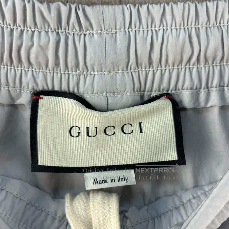 Gucci Gucci Size L Knitted sweatpants decorated with striped webb Size US 31 - 4 Thumbnail