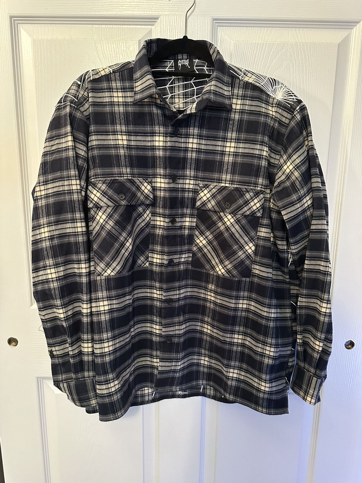 Revenge Revenge Spider Embroidered Flannel | Grailed