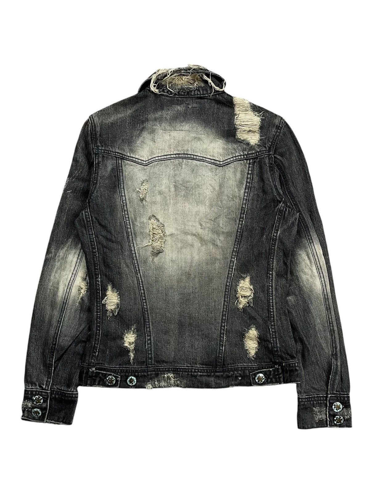Japanese Brand 2000s GOA - Distressed Denim Jacket Size US M / EU 48-50 / 2 - 3 Thumbnail