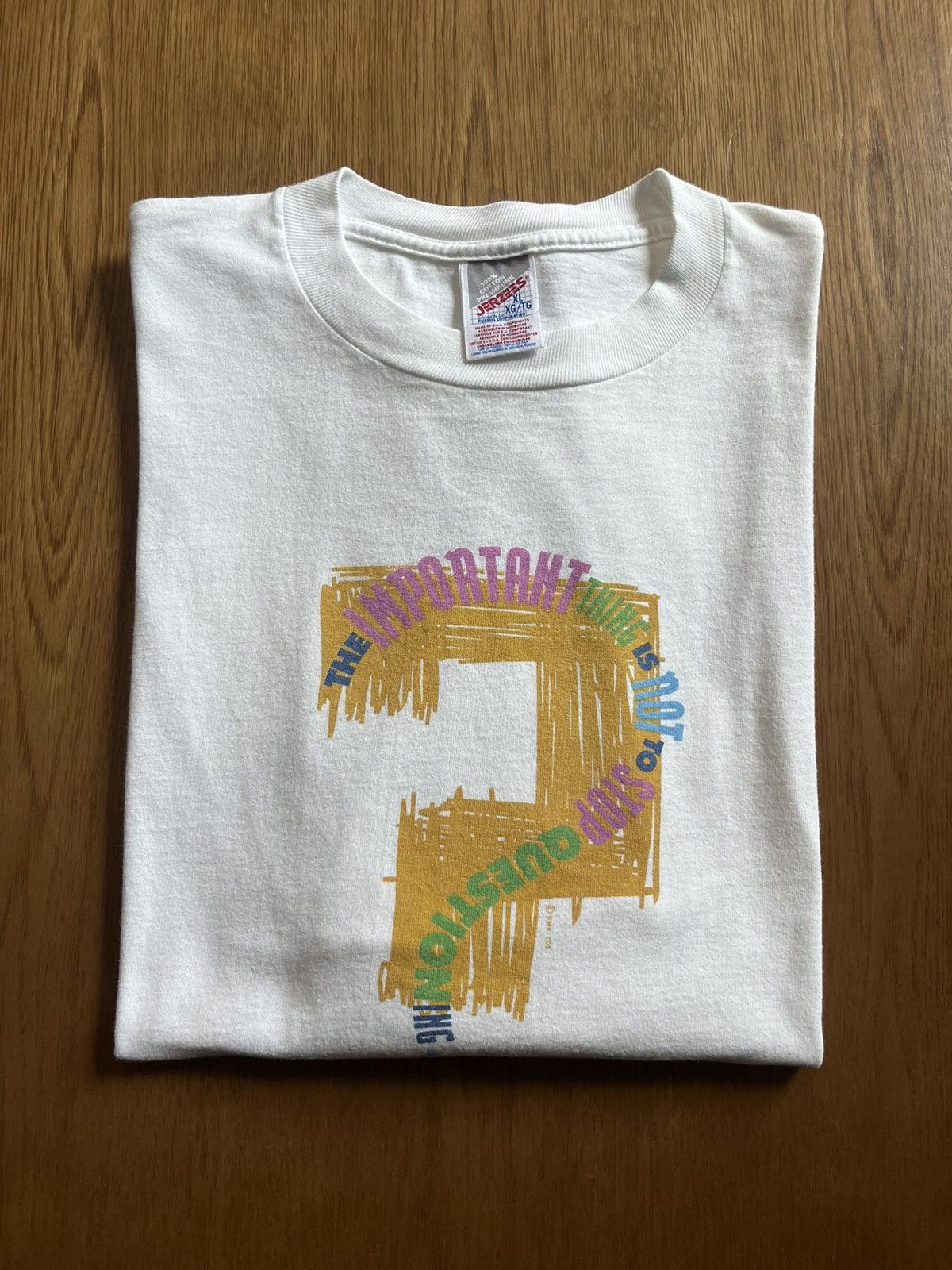 Arts & Science Vintage EINSTEIN The IMPORTANT thing is not to stop ? 90’s Size US XL / EU 56 / 4 - 1 Thumbnail