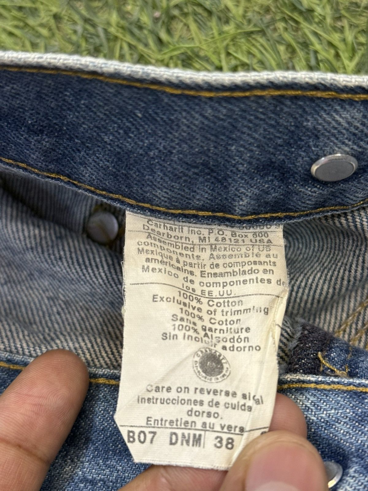 Carhartt Vintage Carhartt B07 DNM double knee carpenter denim 00s Size US 40 / EU 56 - 8 Thumbnail