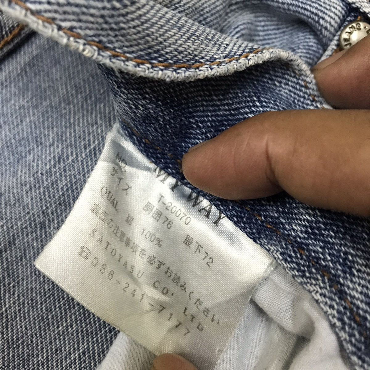 Japanese Brand × Vintage Vintage Sayotasu Co. ltd Blue Way Custom Distressed Jeans Size US 28 / EU 44 - 13 Thumbnail