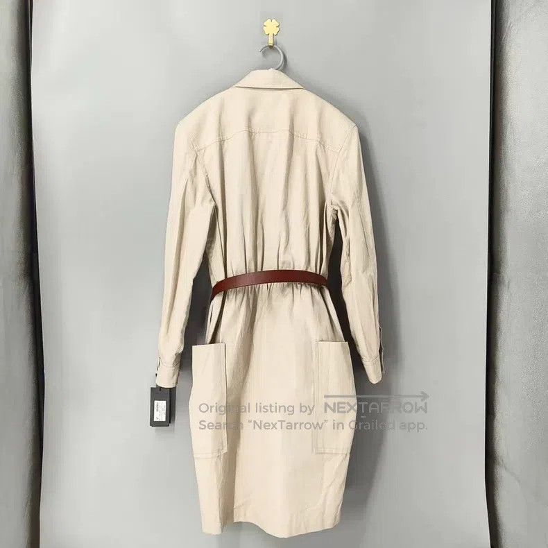 Saint Laurent Paris Saint Laurent Paris Khaki belt trench dress Size S / US 4 / IT 40 - 2 Thumbnail