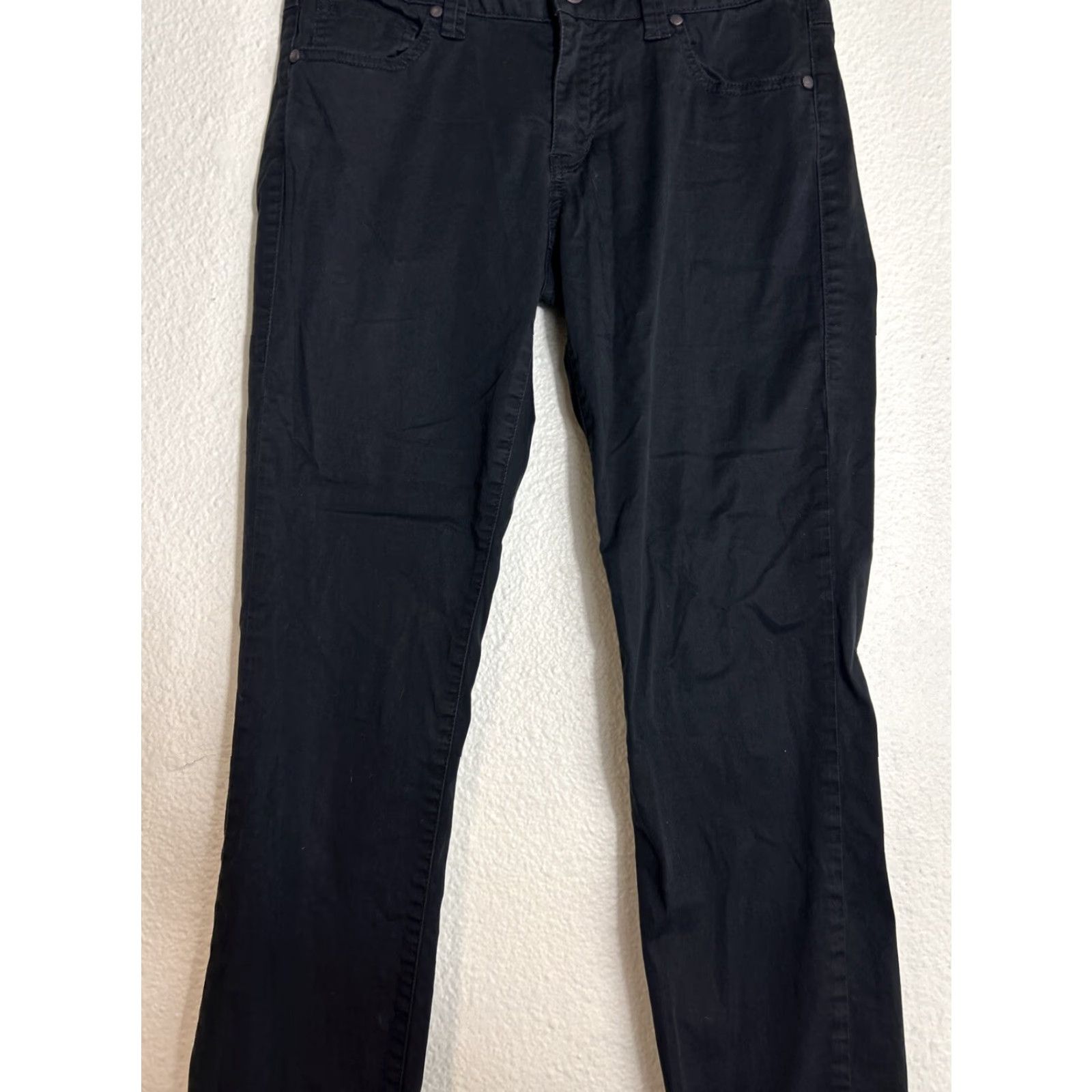 Vintage CAbi Pants Womens Size 2 Black Sateen Skinny Style 798 Stretch Cotton 29x30 Size 26" / US 2 / IT 38 - 3 Thumbnail