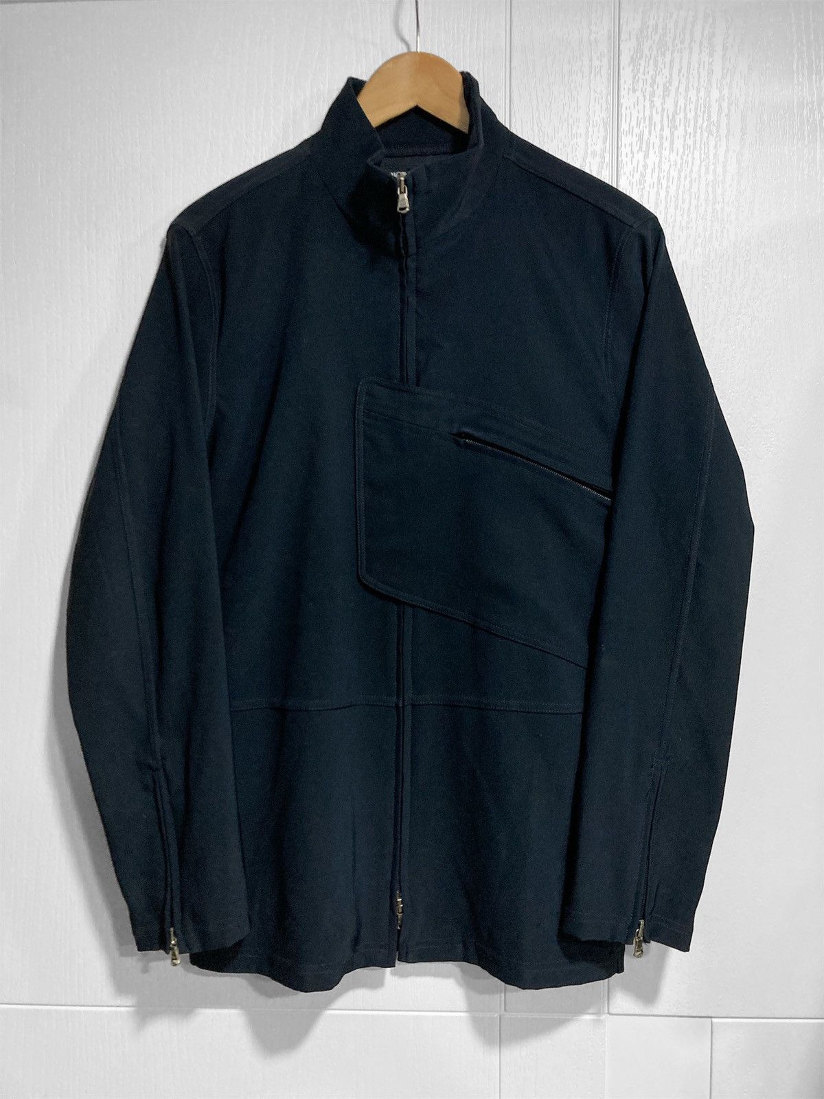 Emporio Armani 90s Emporio Armani Technical Jacket with Asymmetric Pocket Size US M / EU 48-50 / 2 - 1 Thumbnail