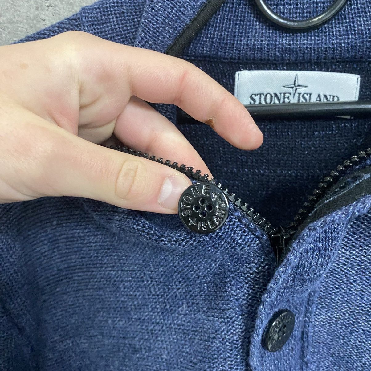 Stone Island Vintage Stone Island Half Zip 1/3 Button Up Zip Hoodie Size US L / EU 52-54 / 3 - 8 Thumbnail