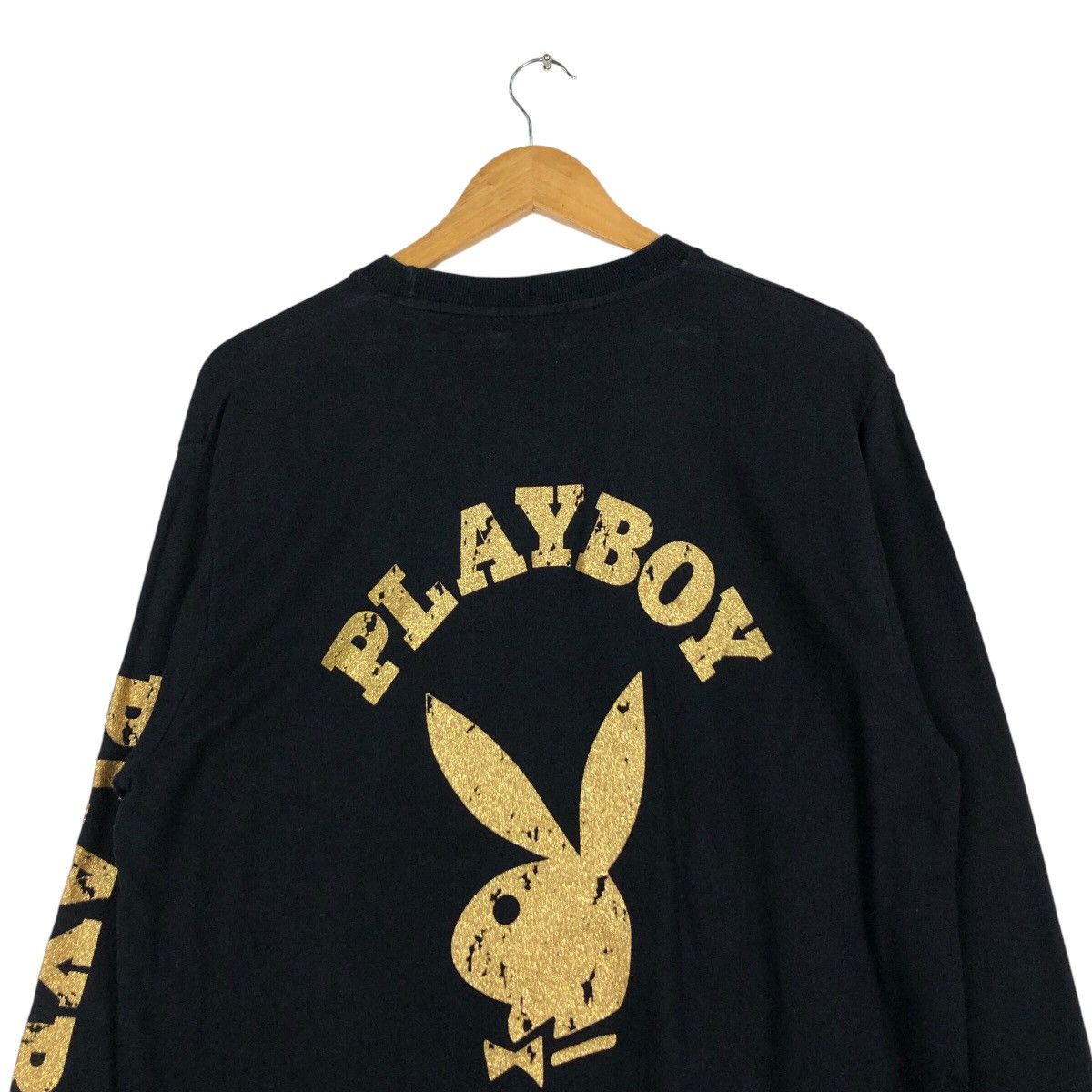 Japanese Brand × Playboy Vintage Playboy Sweatshirt Big Gold Logo Rare Medium Size US M / EU 48-50 / 2 - 8 Thumbnail