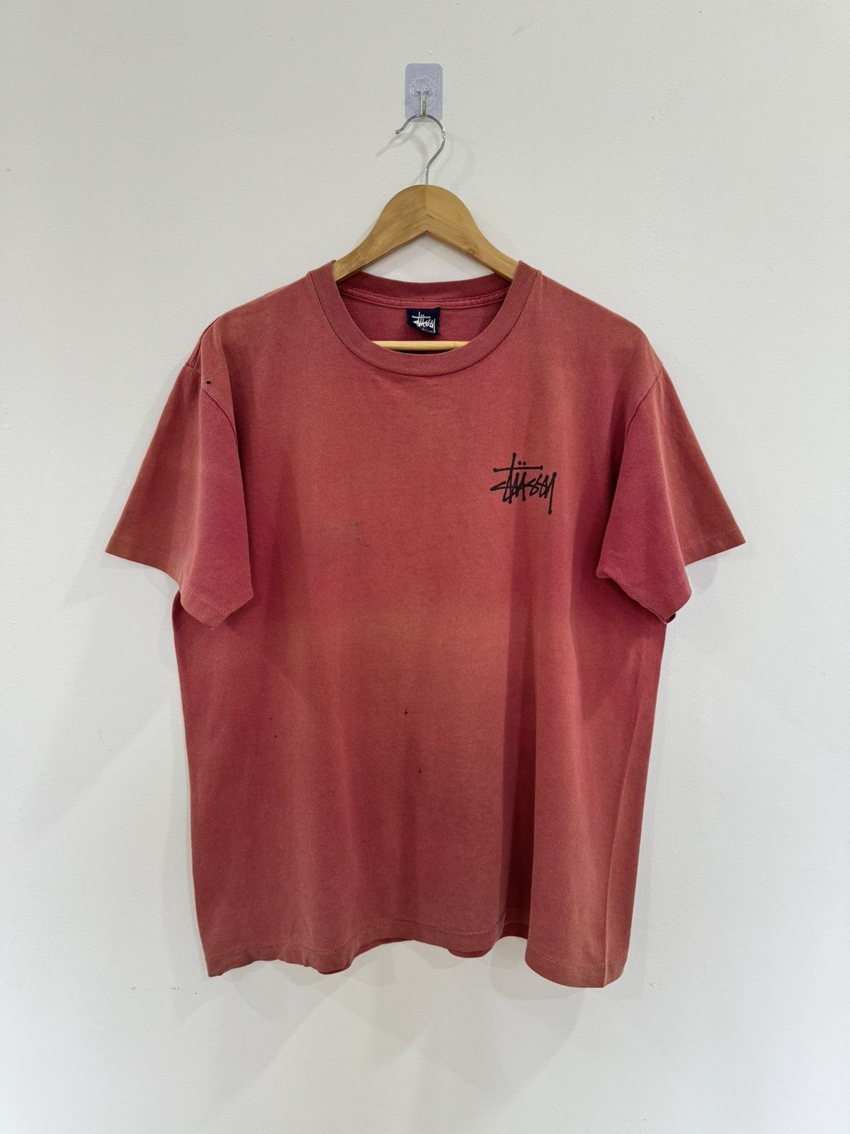 Stussy × Vintage VINTAGE 90s DISTRESSED STUSSY DRAGON SHIRT Size US L / EU 52-54 / 3 - 4 Thumbnail